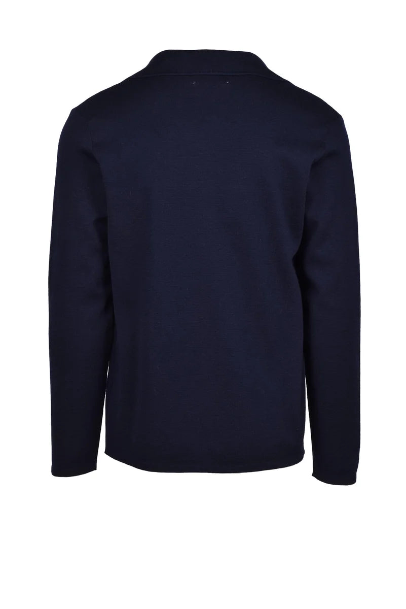 Merino Knit Jacket - Blue