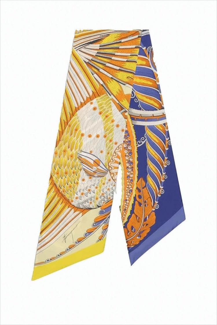 Silk Scarf with Pattern