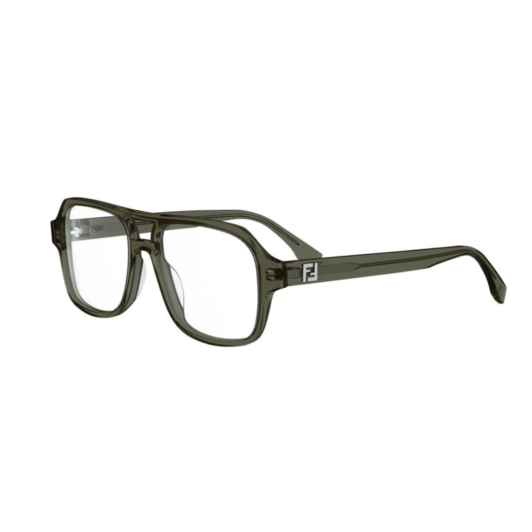 Fe50131i Translucent Plastic Square Frame Eyeglasses