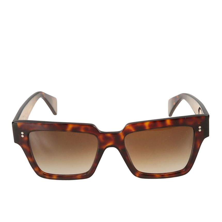 Fashion Rectangular Tortoiseshell Sunglasses with Gradient Lenses