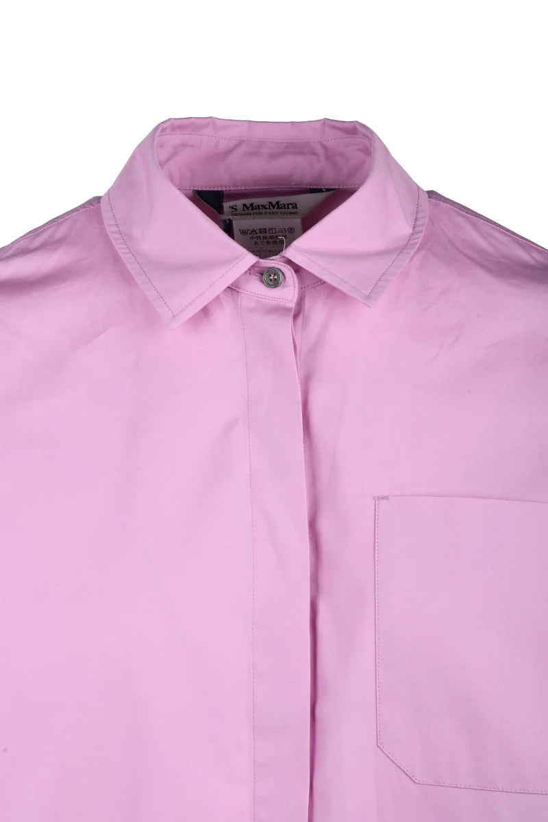 Maxi Cotton Shirt - Pink