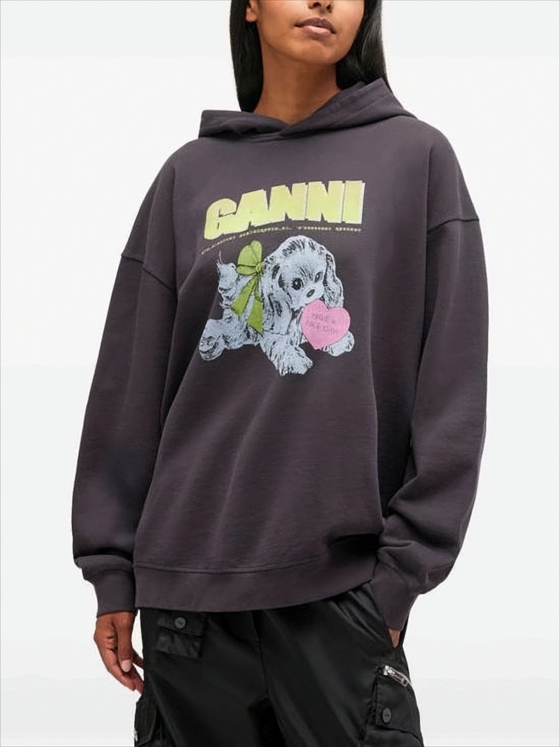 Relaxed Fit Hoodie with Playful Graphic Print