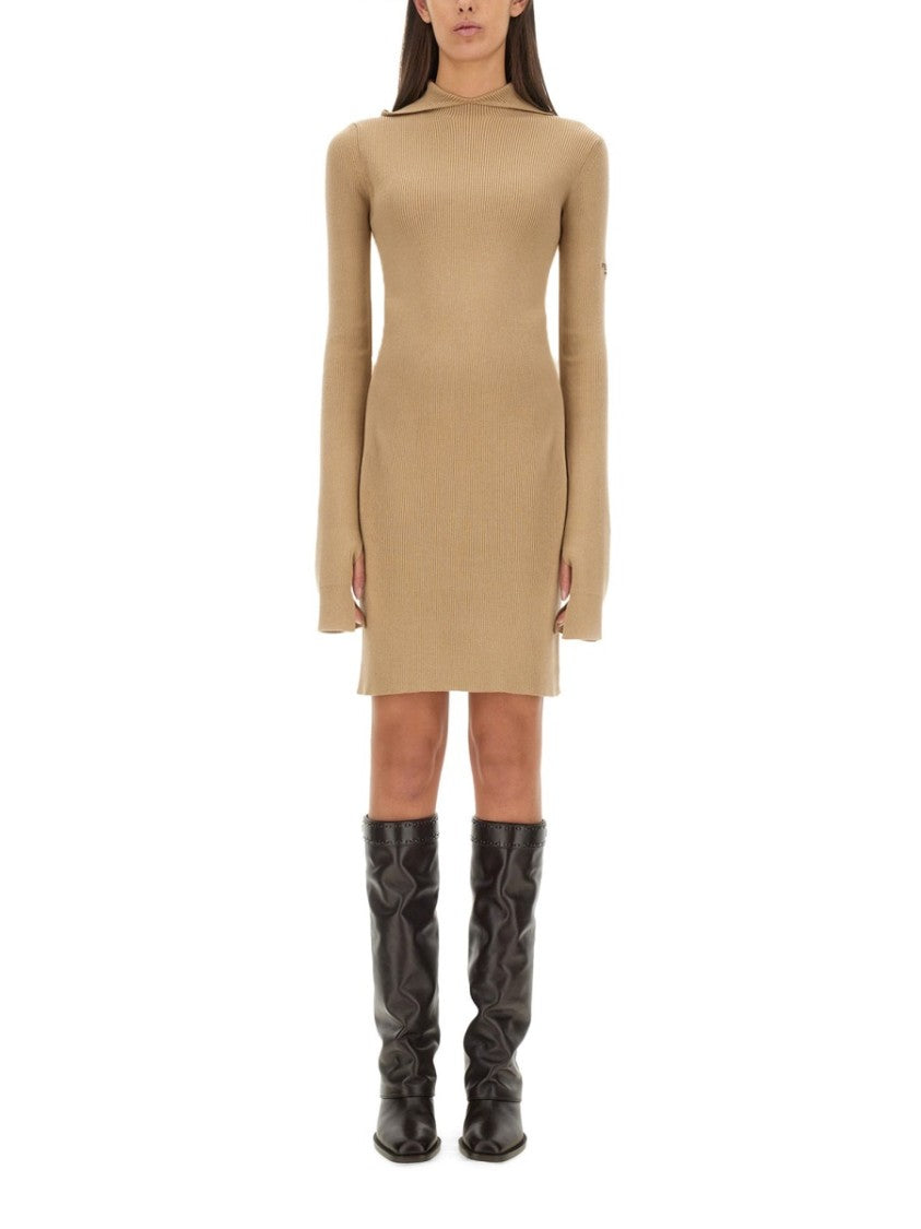 Slim-Fit Wool And Silk Dress