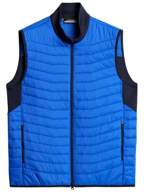Sleeveless Quilted Vest With Black Side Panels