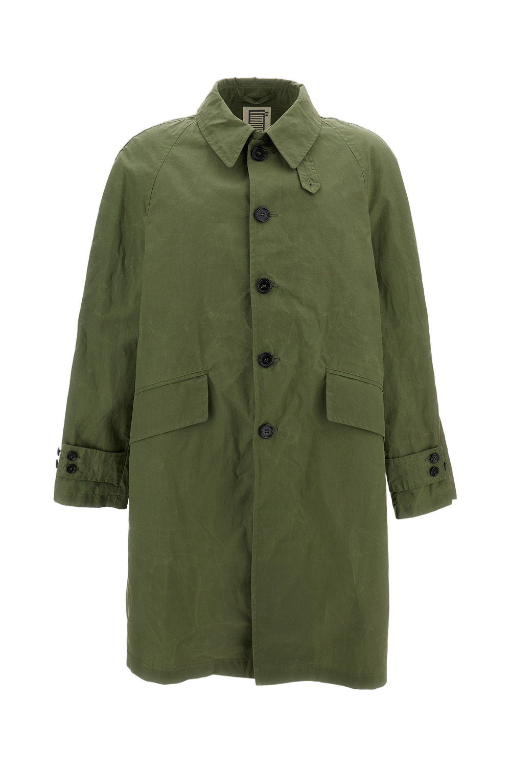 Mid-Length Olive Green Coat