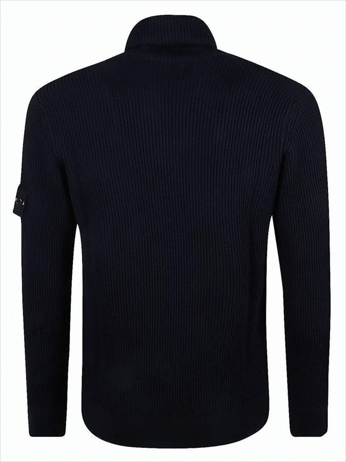Ribbed Knit Turtleneck Sweater