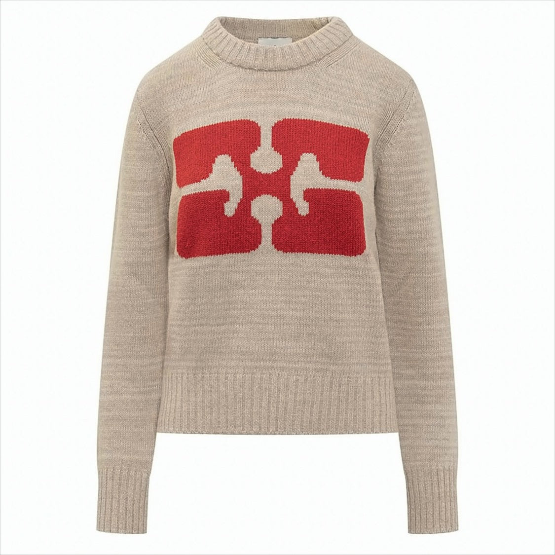 Relaxed Fit Butterfly Graphic Pullover Sweater