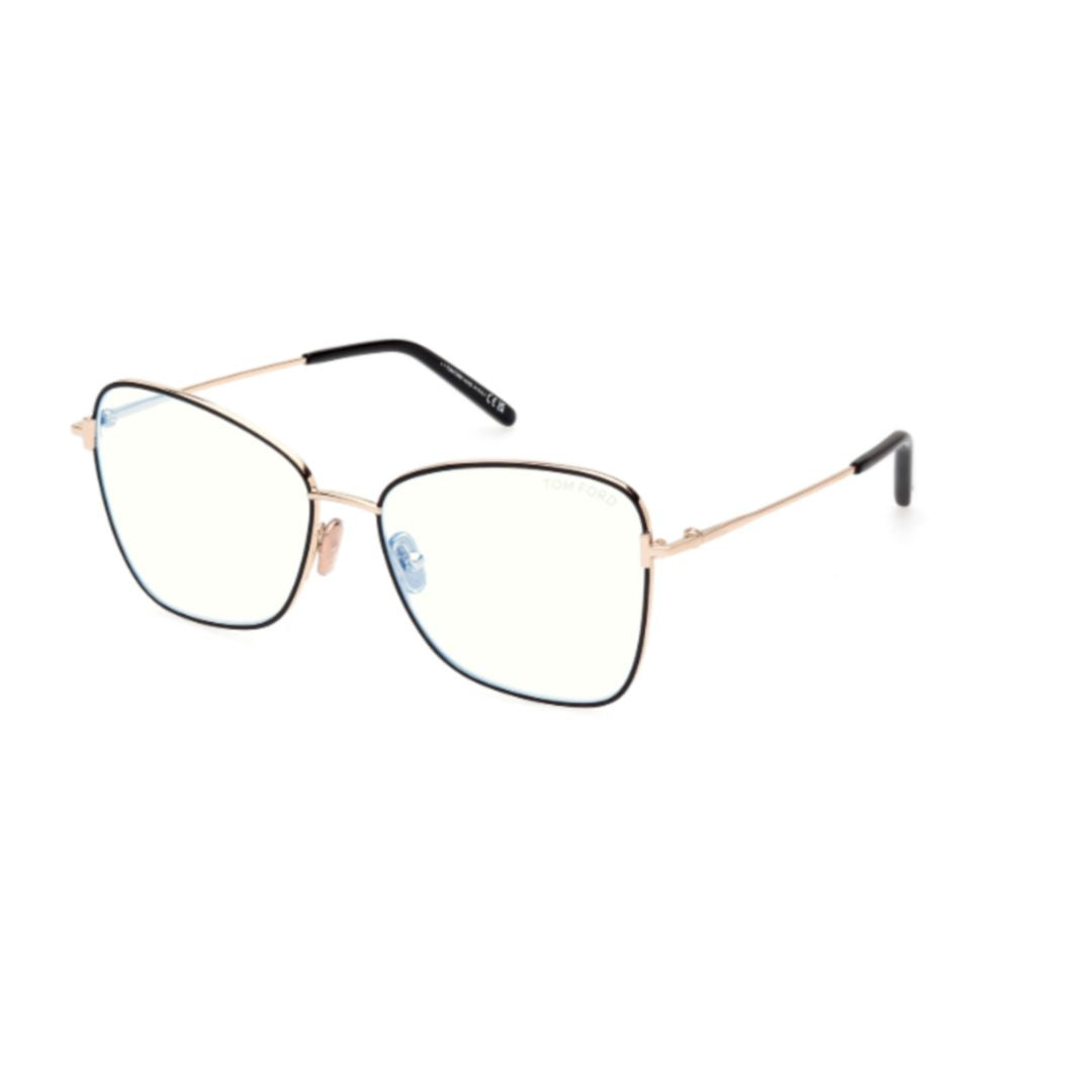 Ft5906-B Delicate Rose Gold Metal Frame Eyeglasses