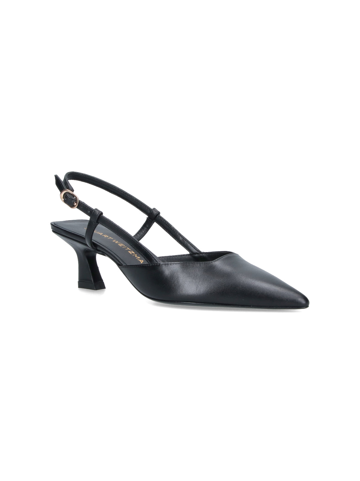 Black Vinnie 50 Calf Leather Pumps