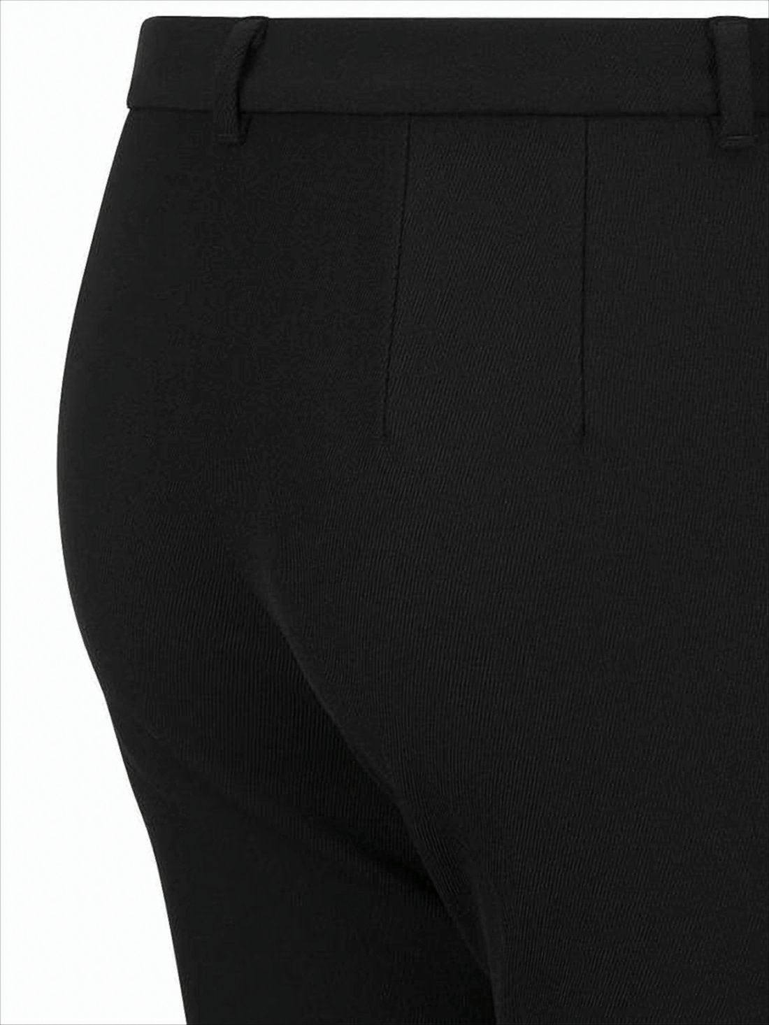 Tailored Straight-Leg Pants with Mid-Rise Waist