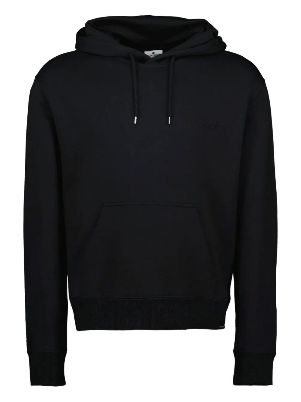 Cropped Hoodie Sweater With Drawstring Hood