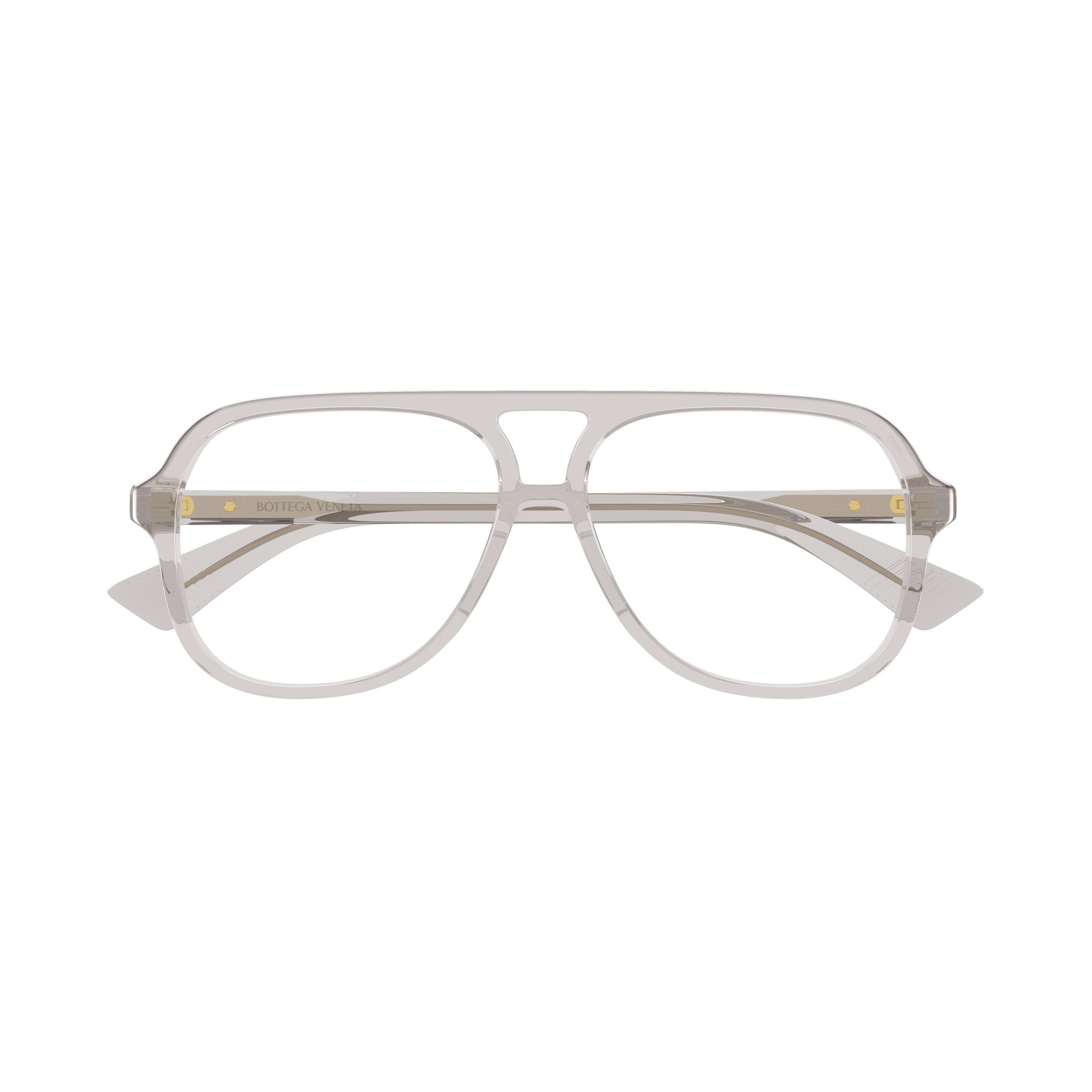 Grey Bv1417o Translucent Aviator Double Bridge Sunglasses