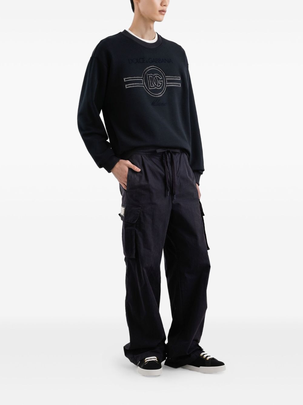 Embroidered Crewneck Sweatshirt