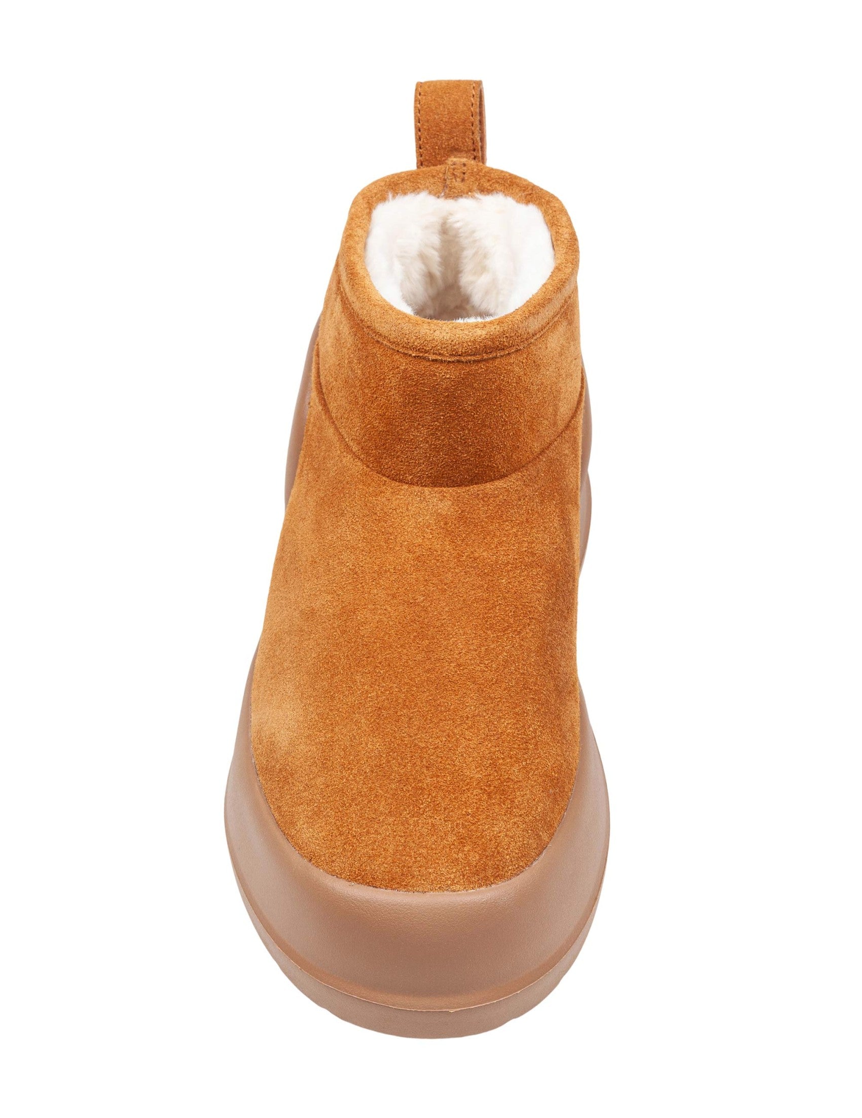 Low-Top Suede Half-, Cognac