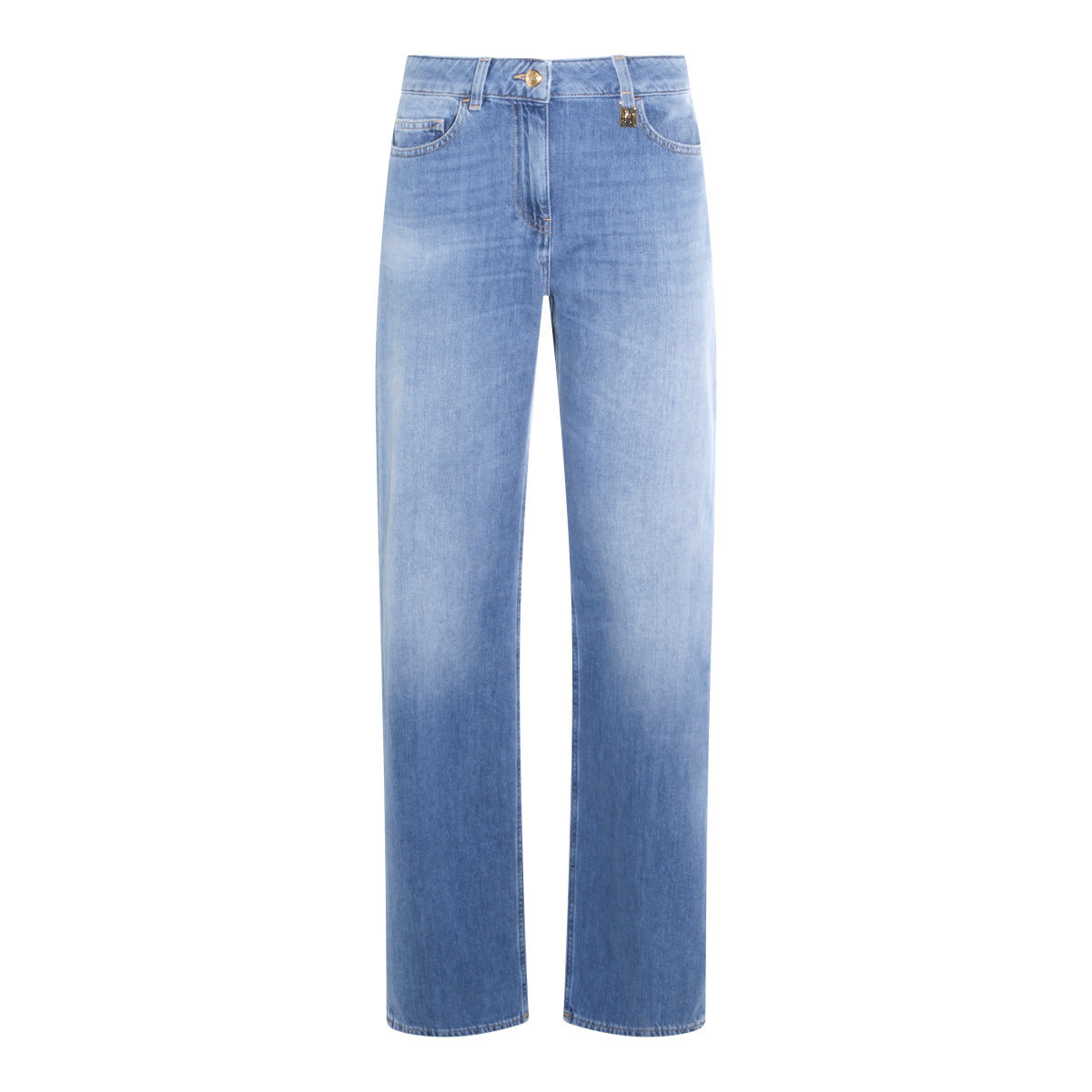 Straight-Cut Denim Jeans