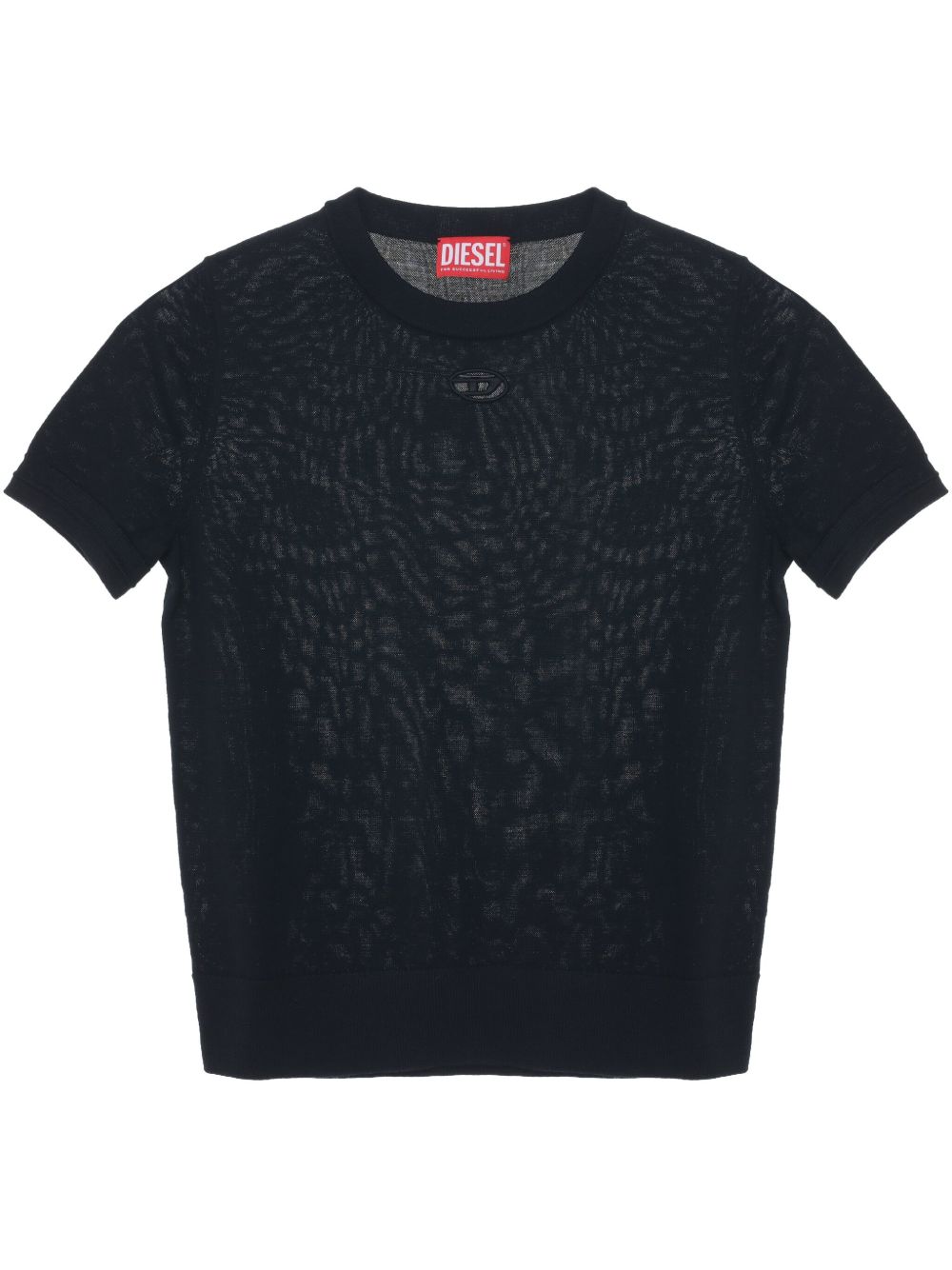 Round Neck Black Top