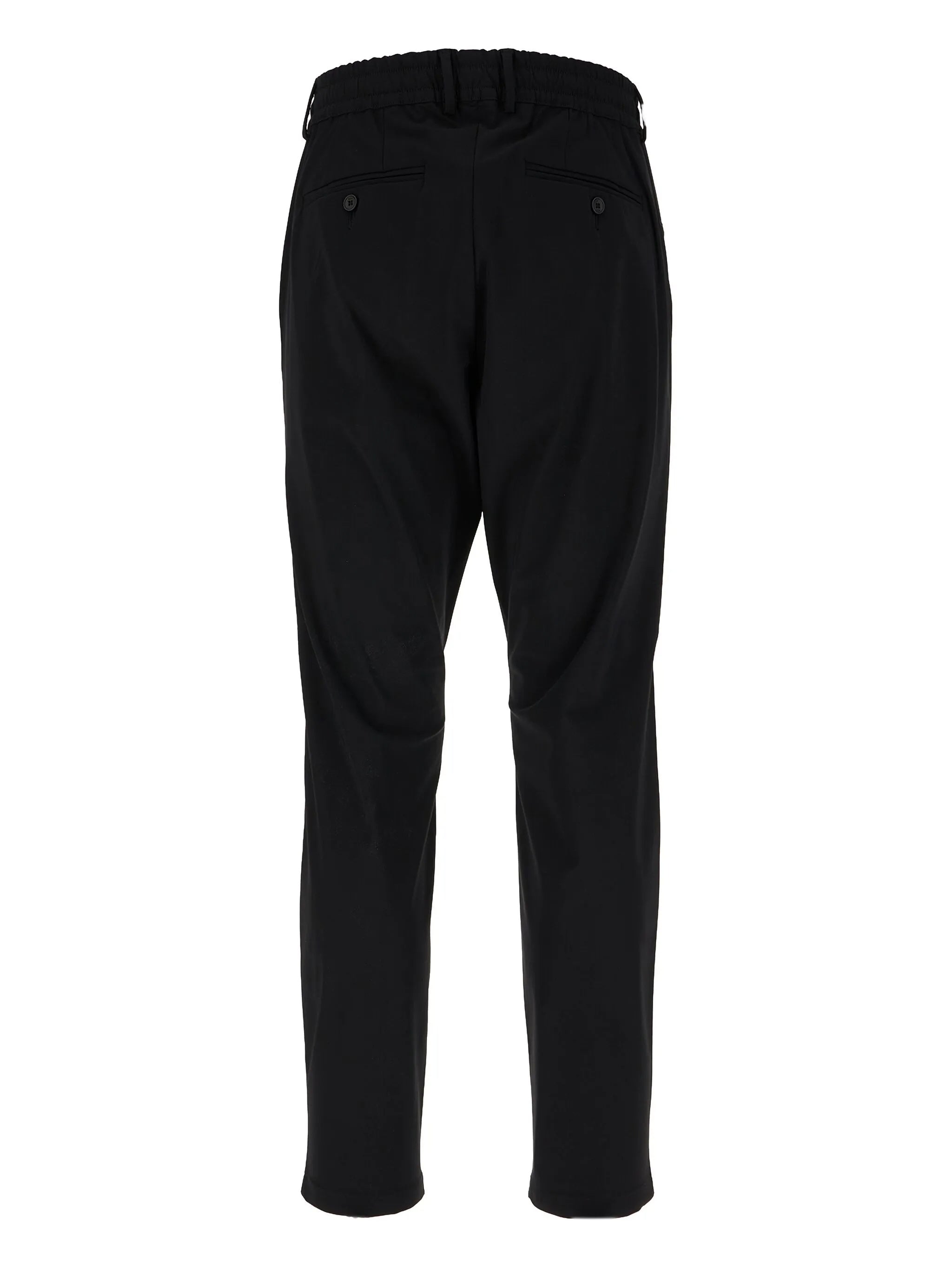 Muted Brown Tailored Minimalist Button Trousers
