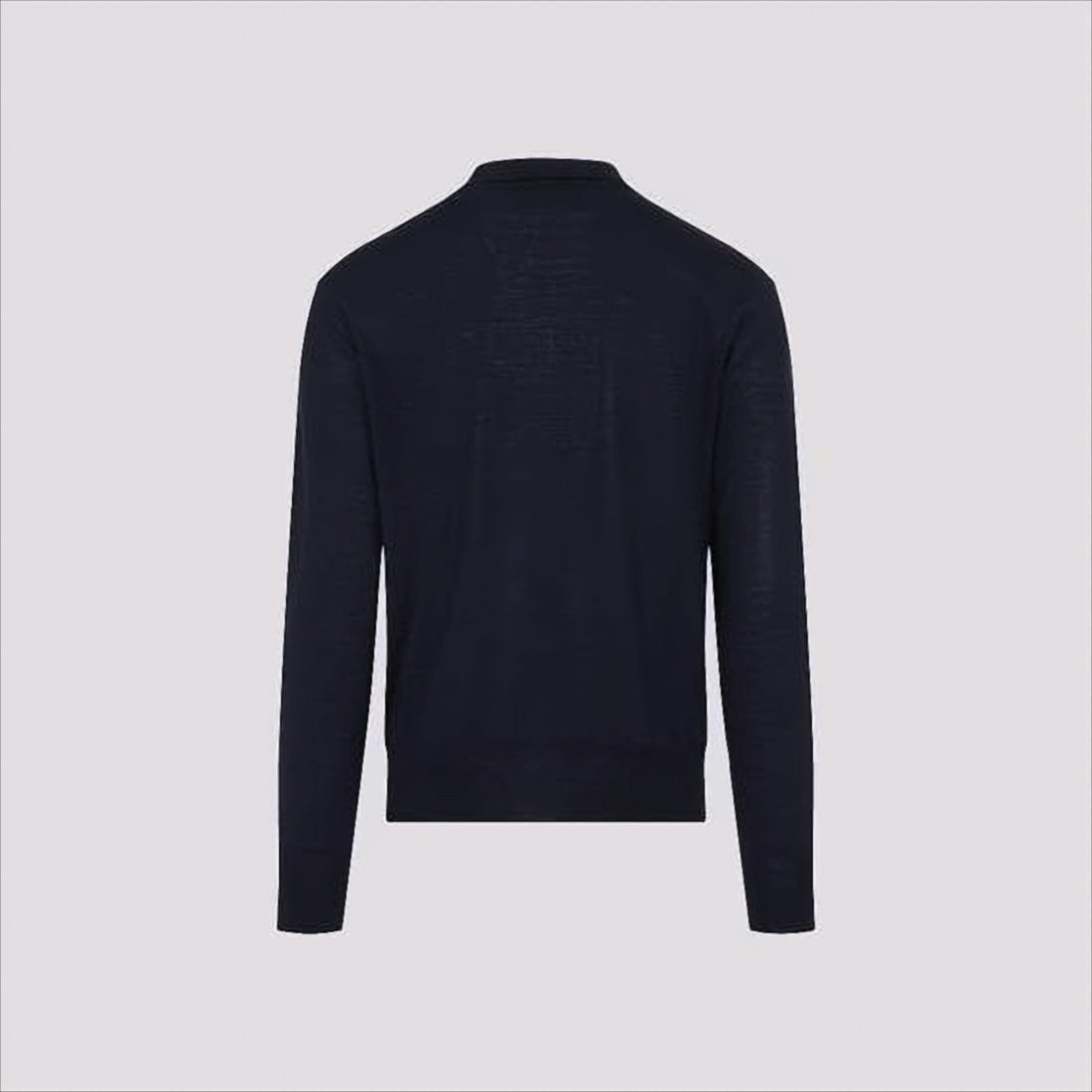 Long-Sleeve Polo Shirt in Fine Merino Wool