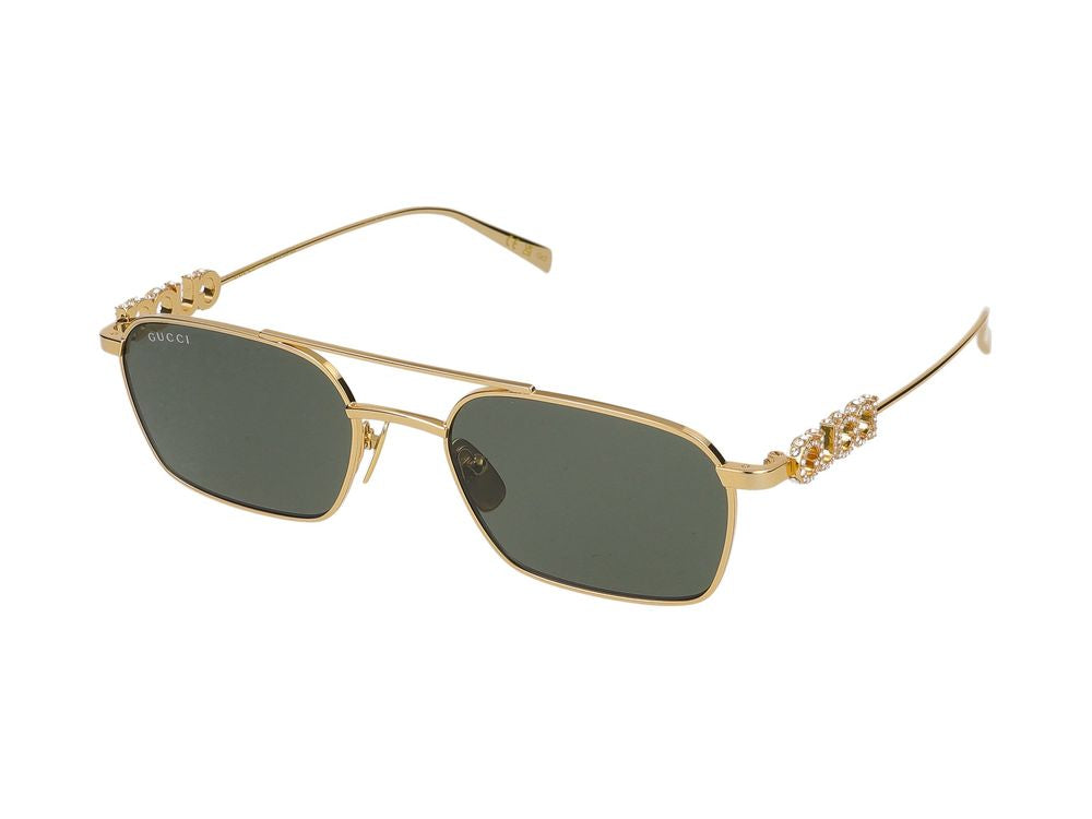 Okulary przeciwsłoneczne Gucci GG1804S 001 złoty złoty szary 54/19/145