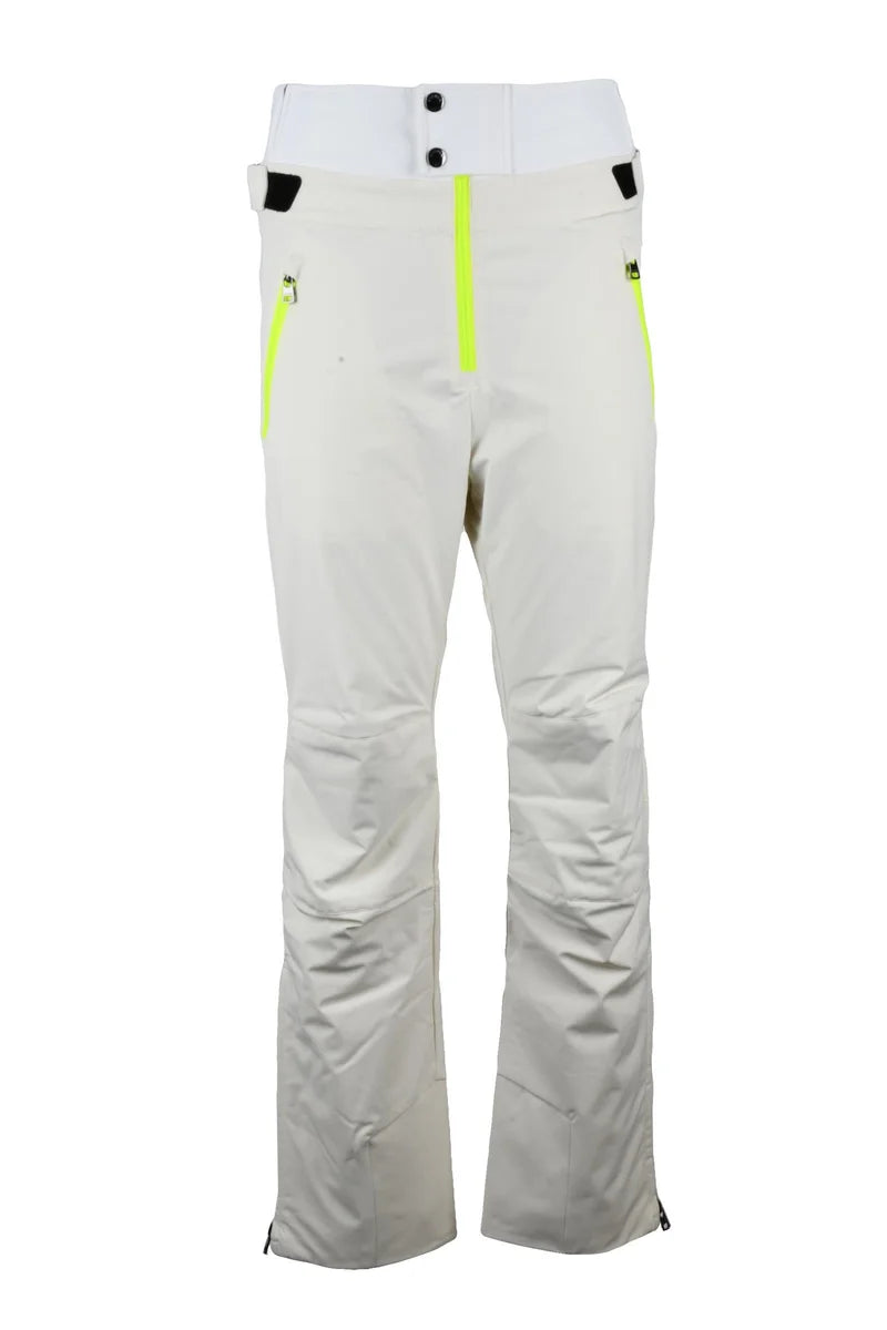 High-Waist Snow Pants - White