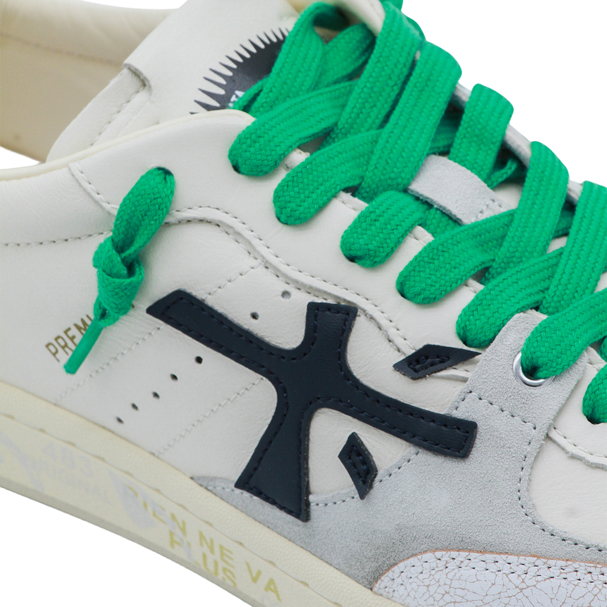 Low-Top Sneakers with Suede Overlays