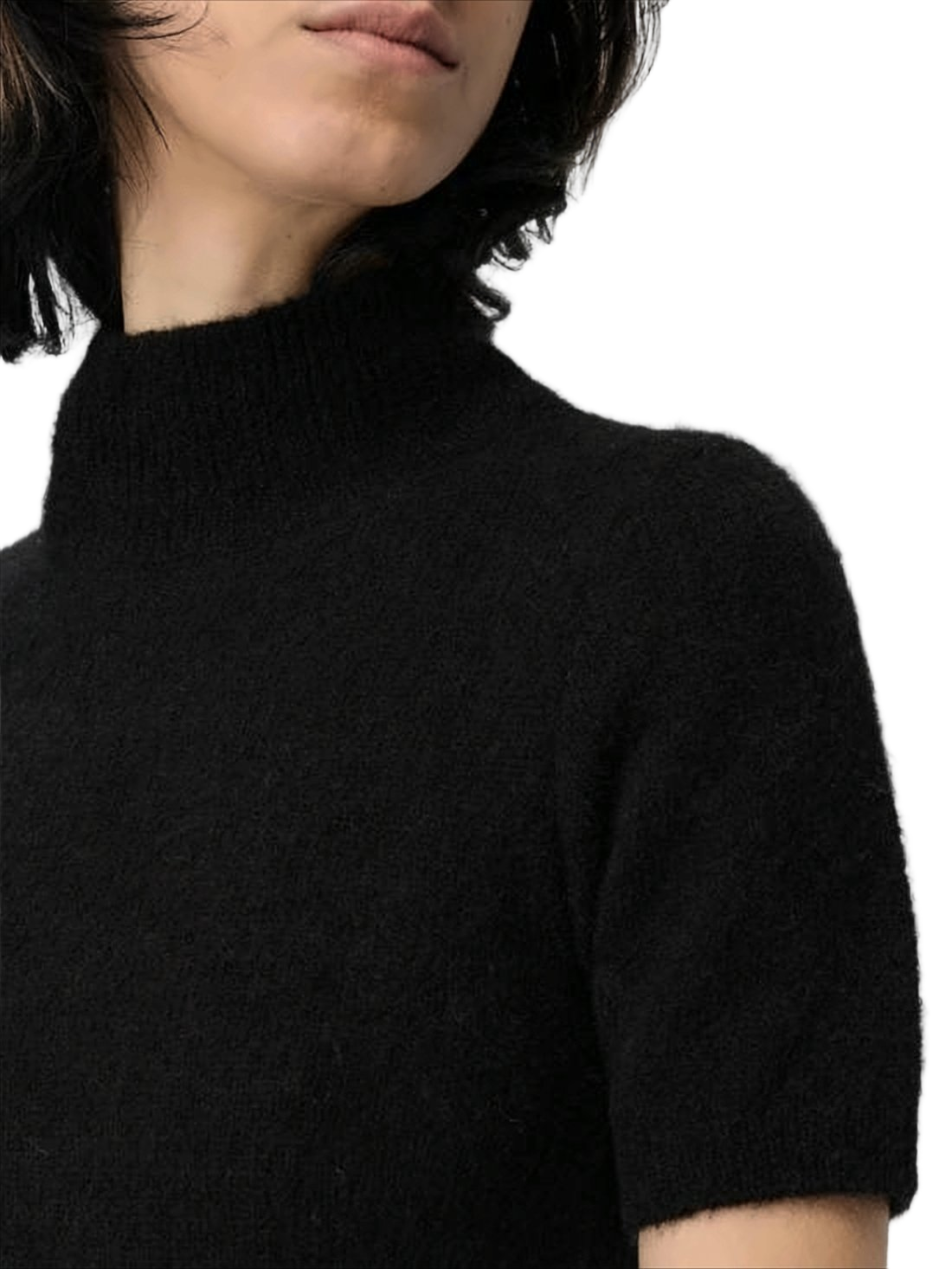 Fitted Alpaca Blend Turtleneck Sweater