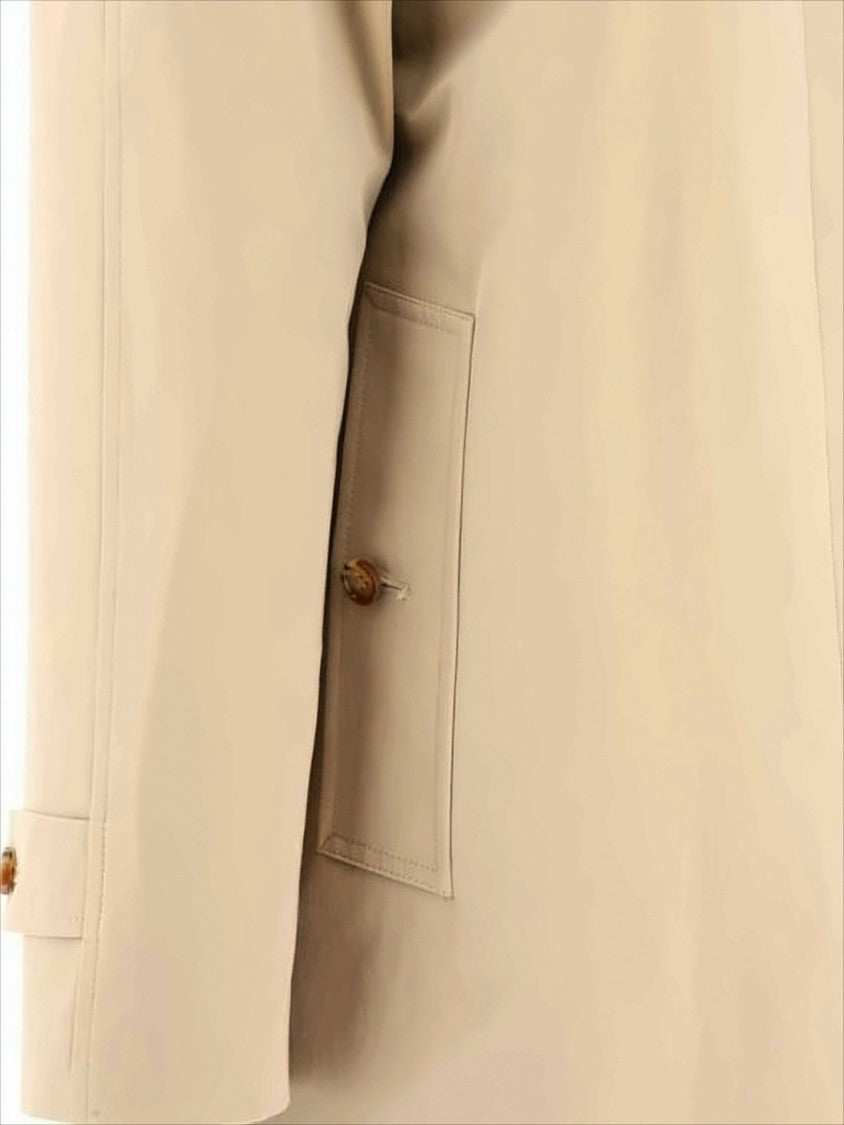 Minimalist Cotton Coat With Tailored Silhouette
