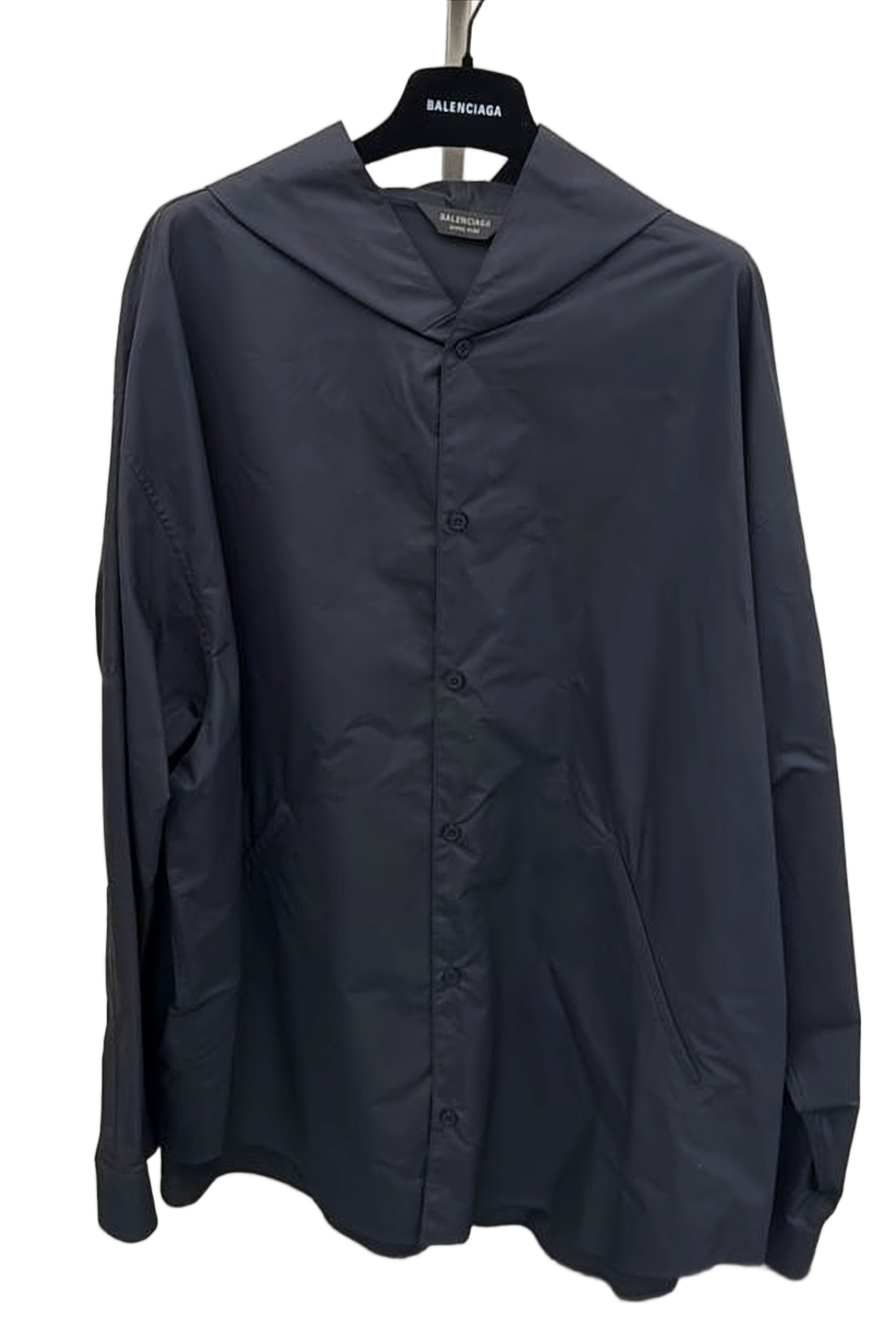 Long-Sleeve Minimalist Shirt with Button-Down Front