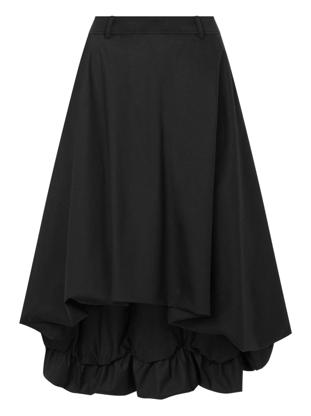 A-Line Skirt with Asymmetric Hem