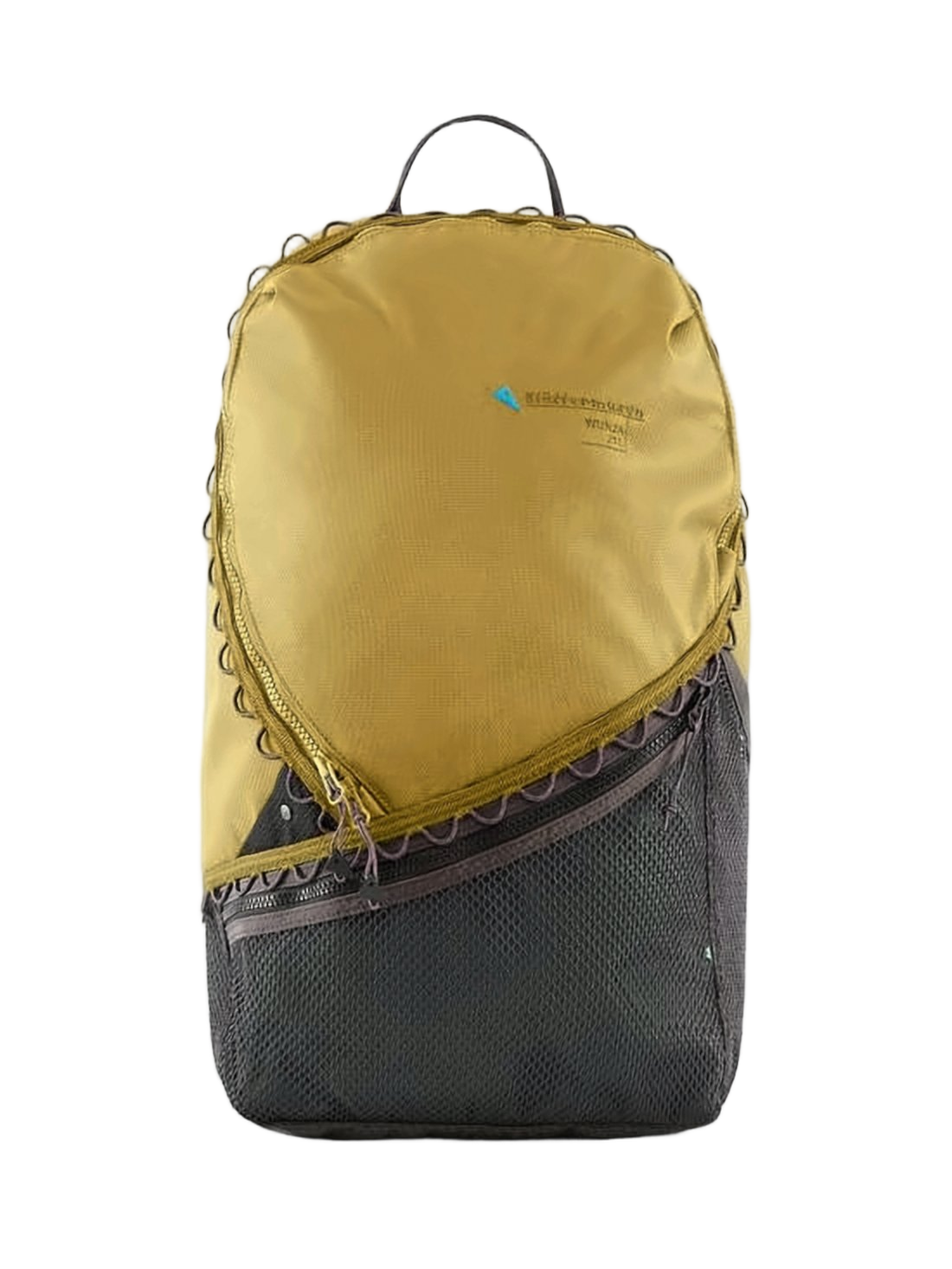 Structured Brown Polyamide Backpack With Unique Edging