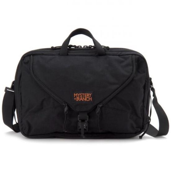 Rectangular Black Backpack with Durable Cordura Fabric