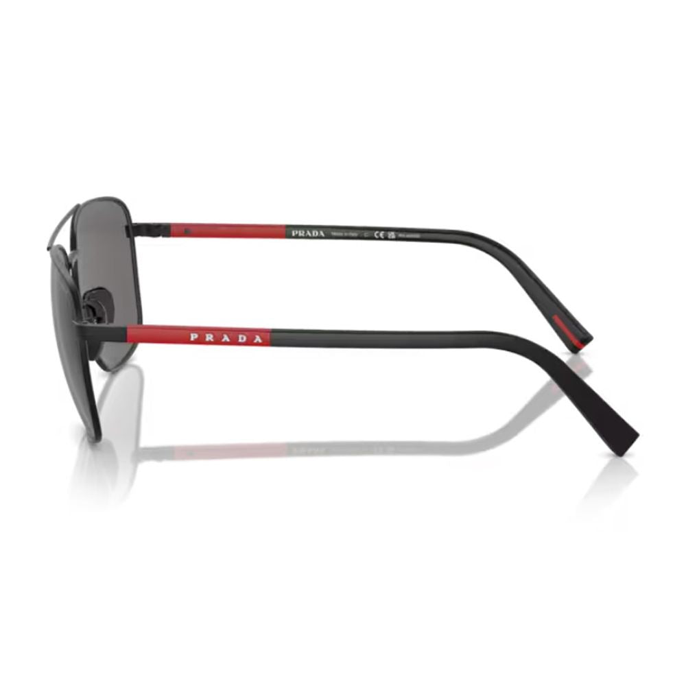 Ps 54Zs Pilot-Shape Matte Black Metal Sunglasses