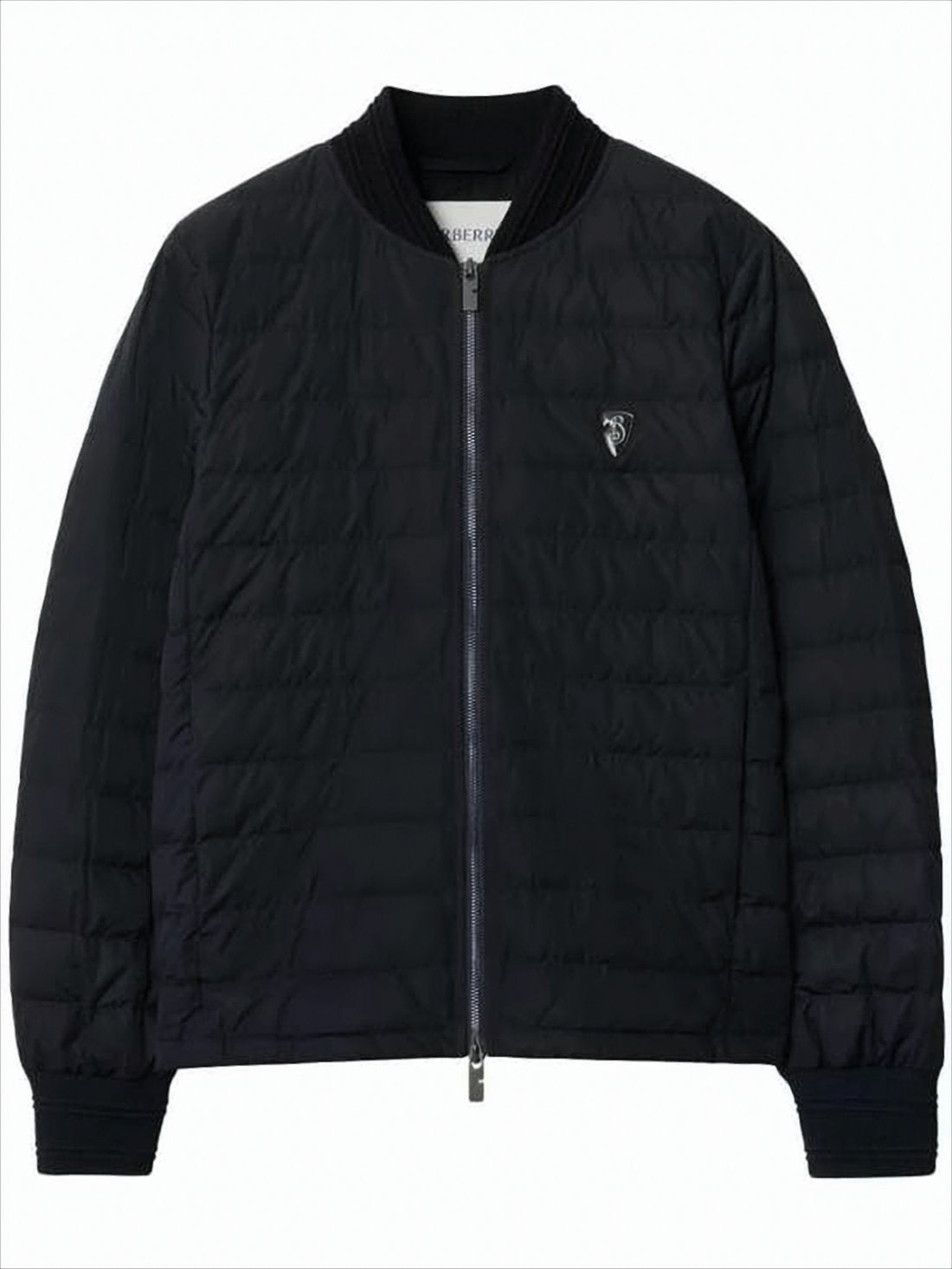 Quilted Black Bomber Jacket