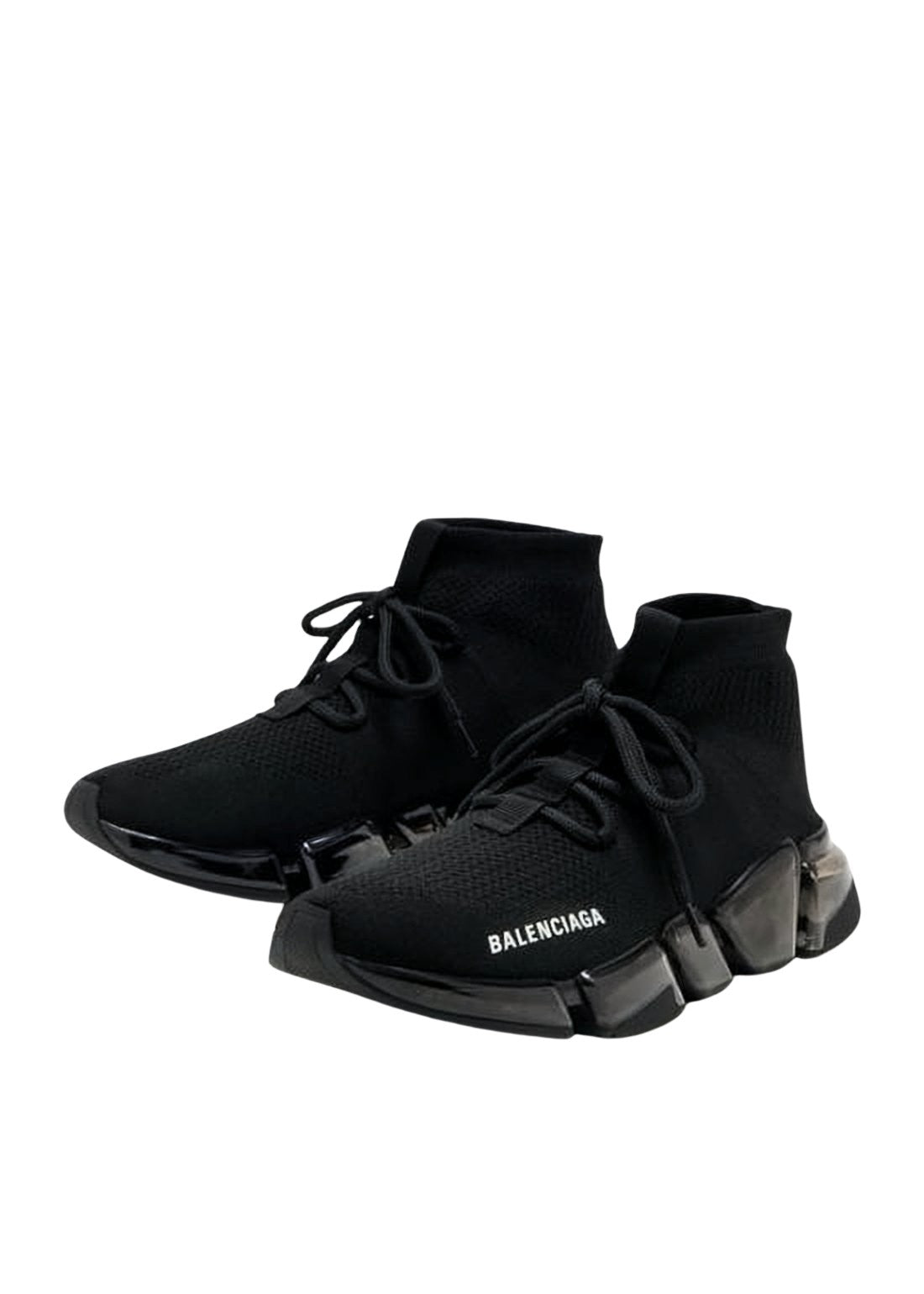 Sock-like Black Sneakers with Futuristic Sole