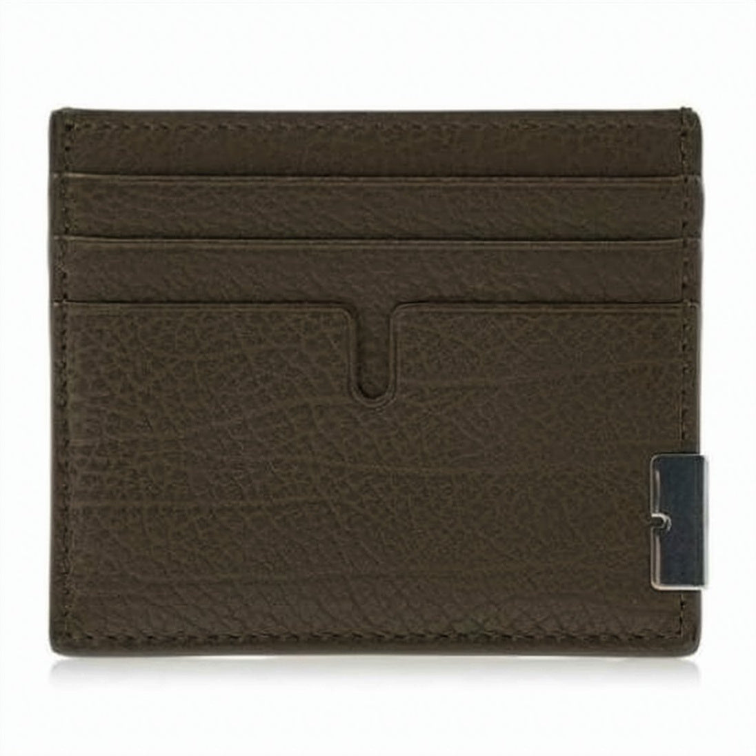 Textured Calf Leather Card Wallet