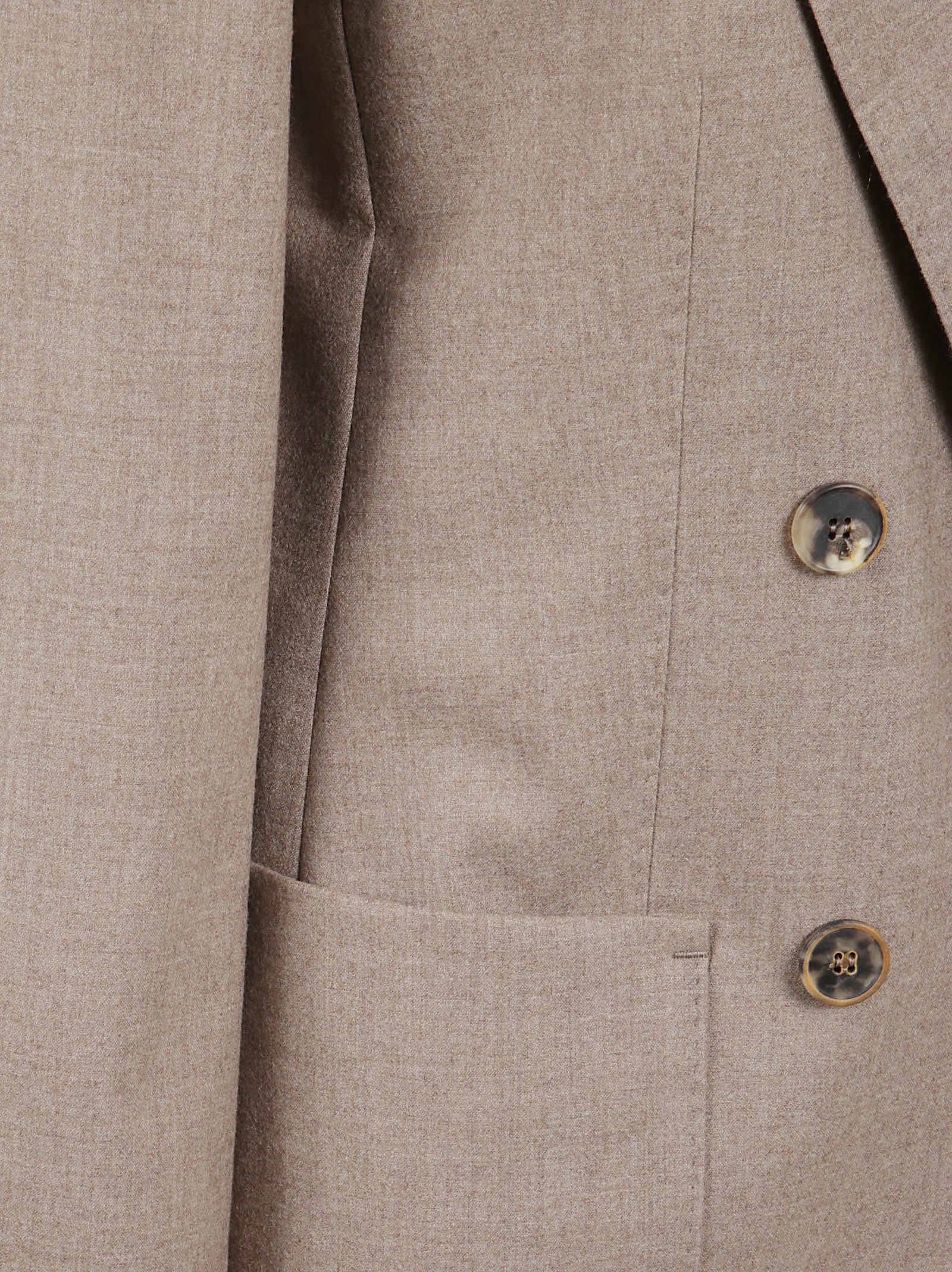 Tailored Double-Breasted Blazer With Structured Silhouette
