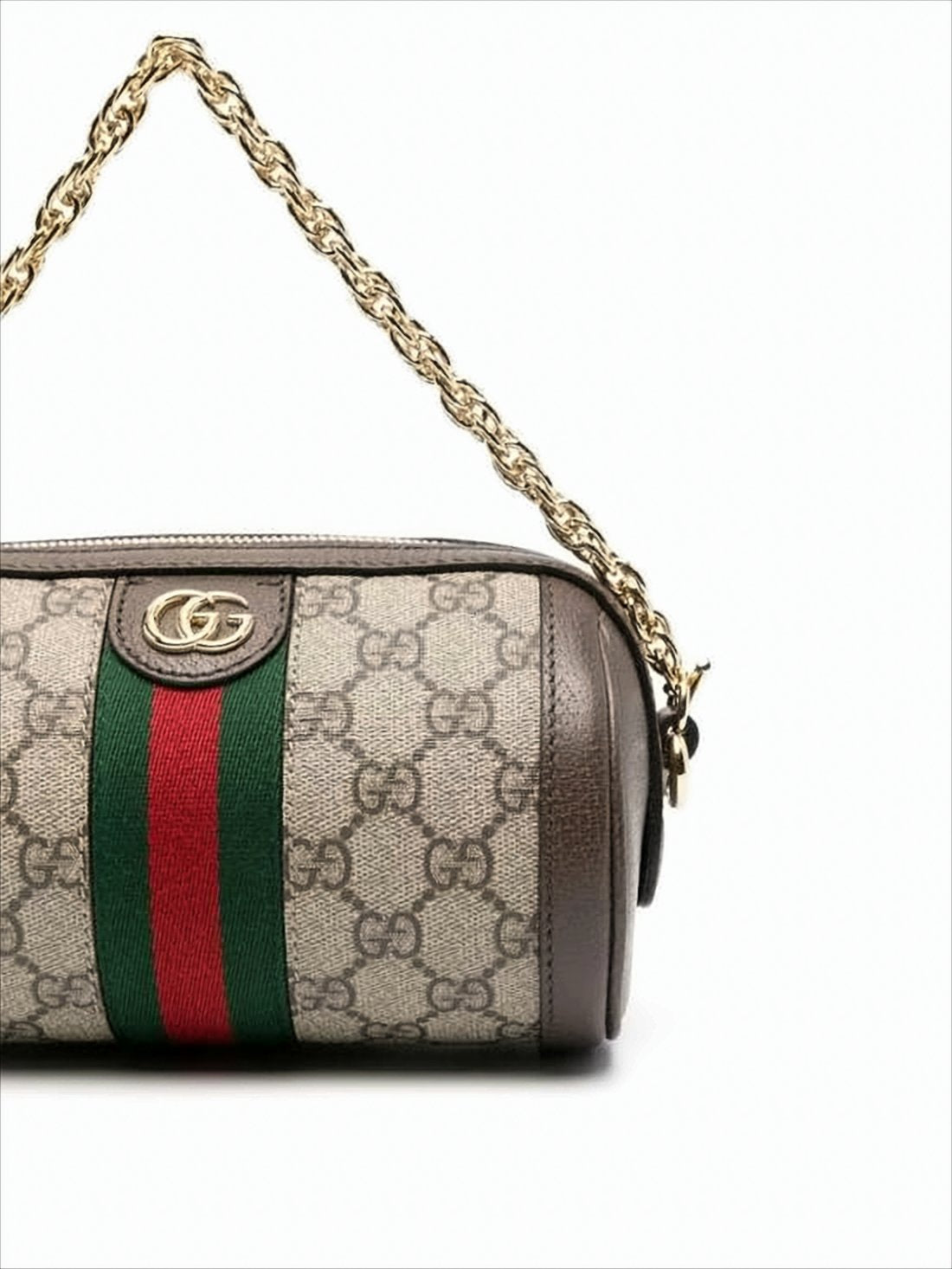 Cylindrical Canvas Shoulder Bag with Monogram