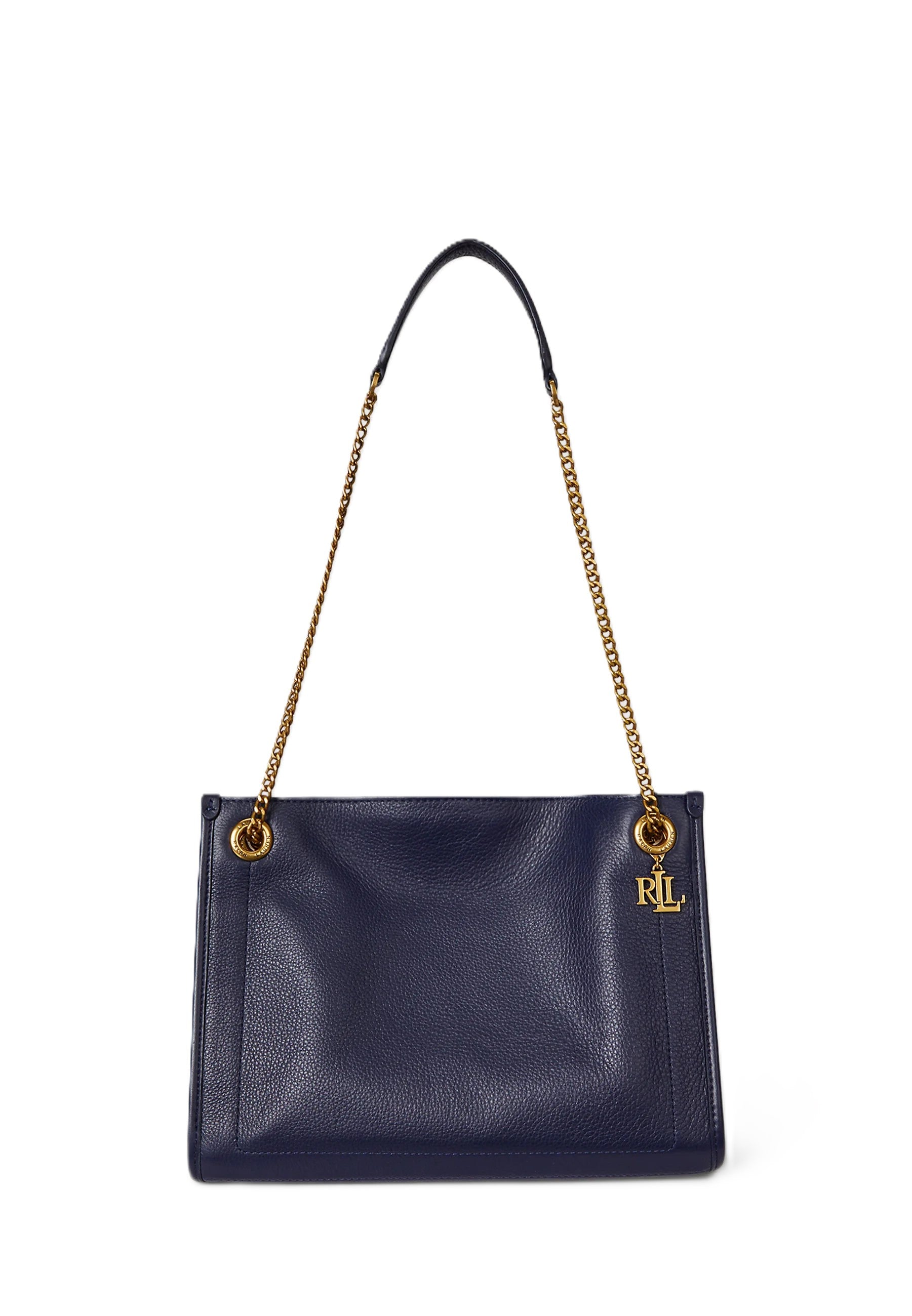 Navy Blue Brdly Medium Cotton Bag