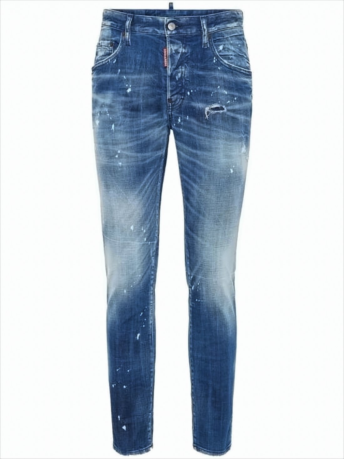 Distressed Blue Denim Pants