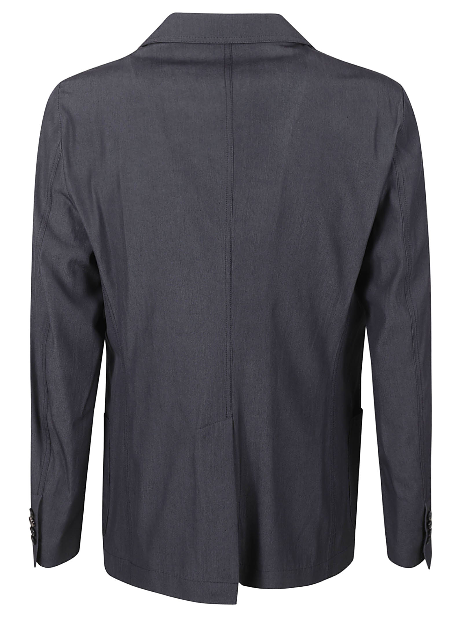 Tailored Blue Jacket With Notched Lapel