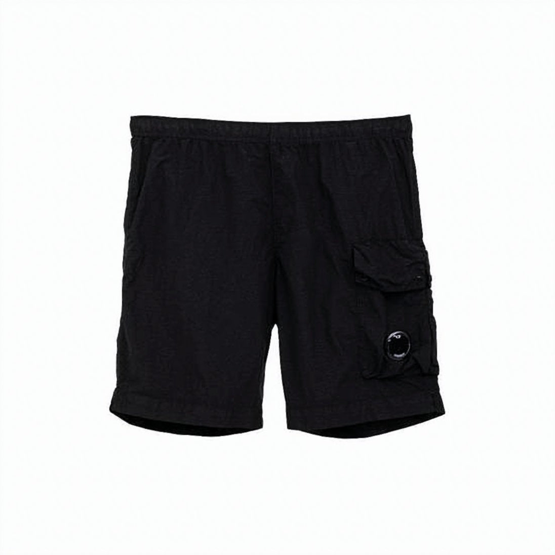 Solid Black Beach Shorts
