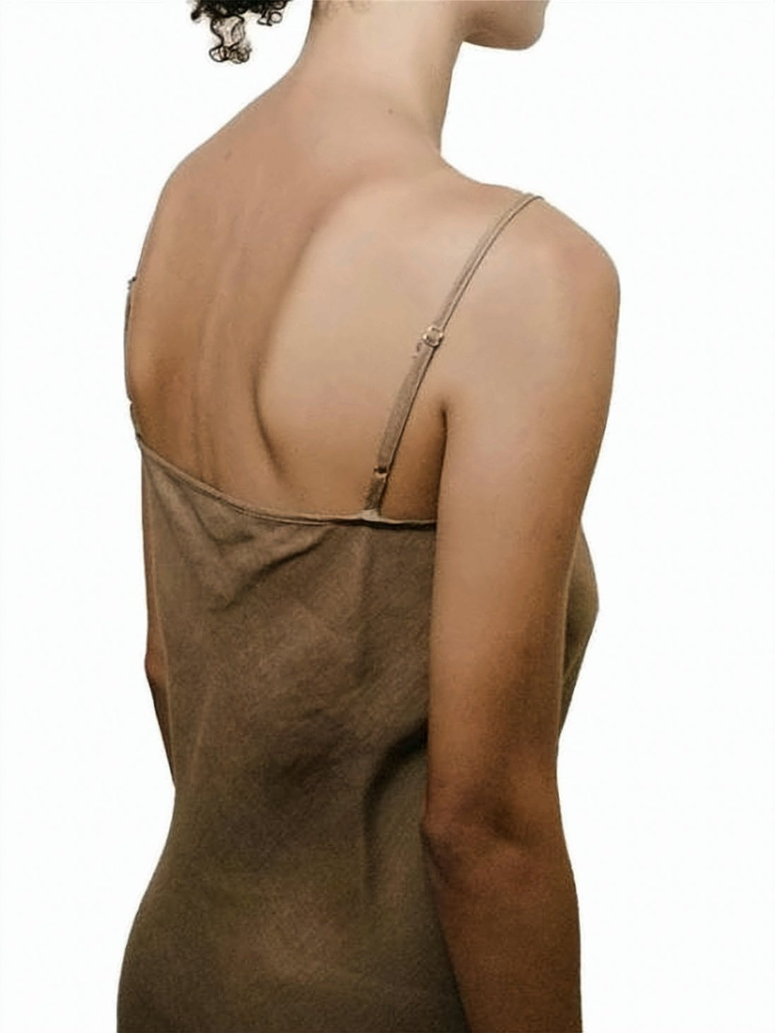 Linen Maxi Dress With Adjustable Spaghetti Straps