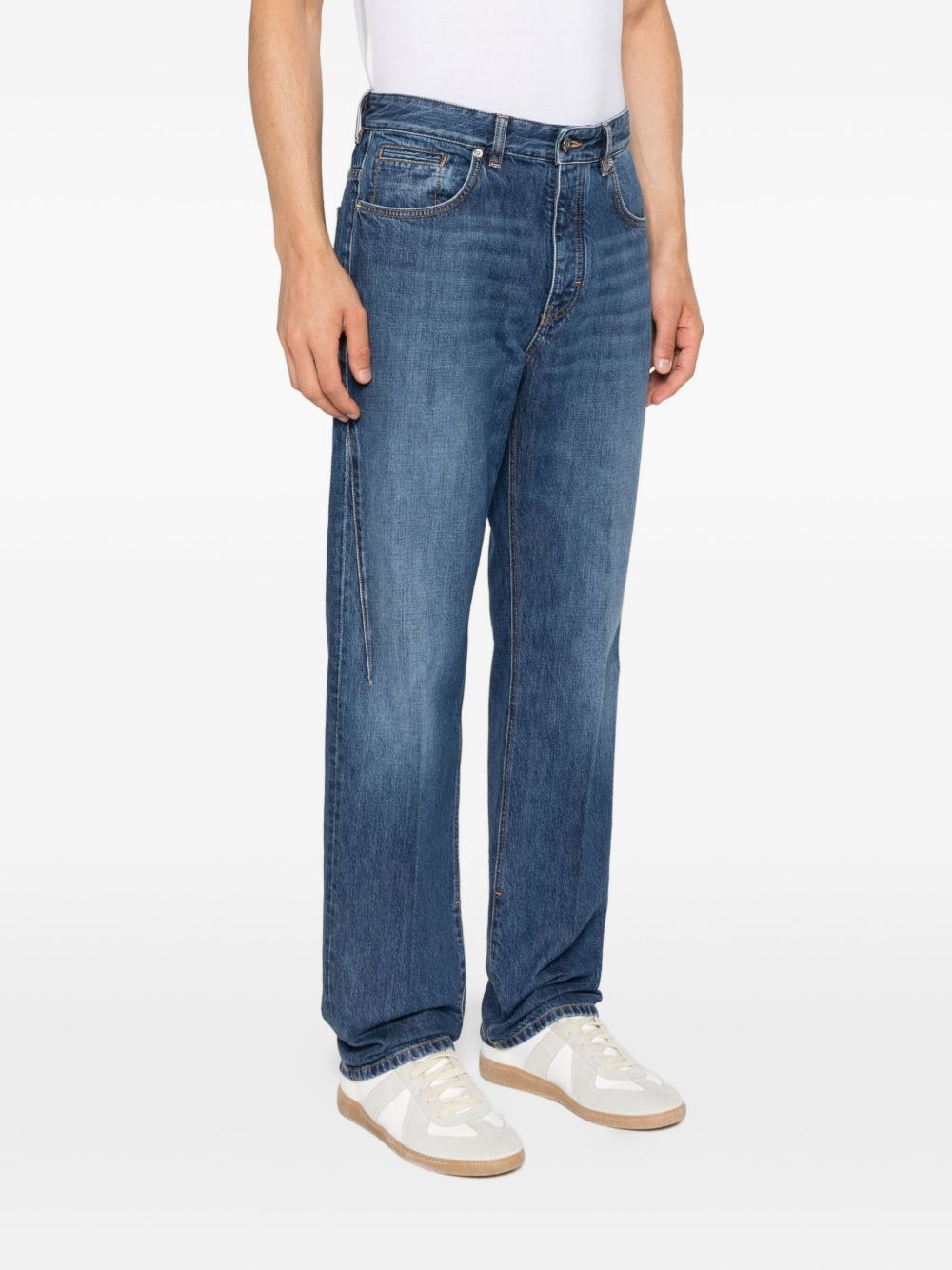 Straight Leg Denim Jeans