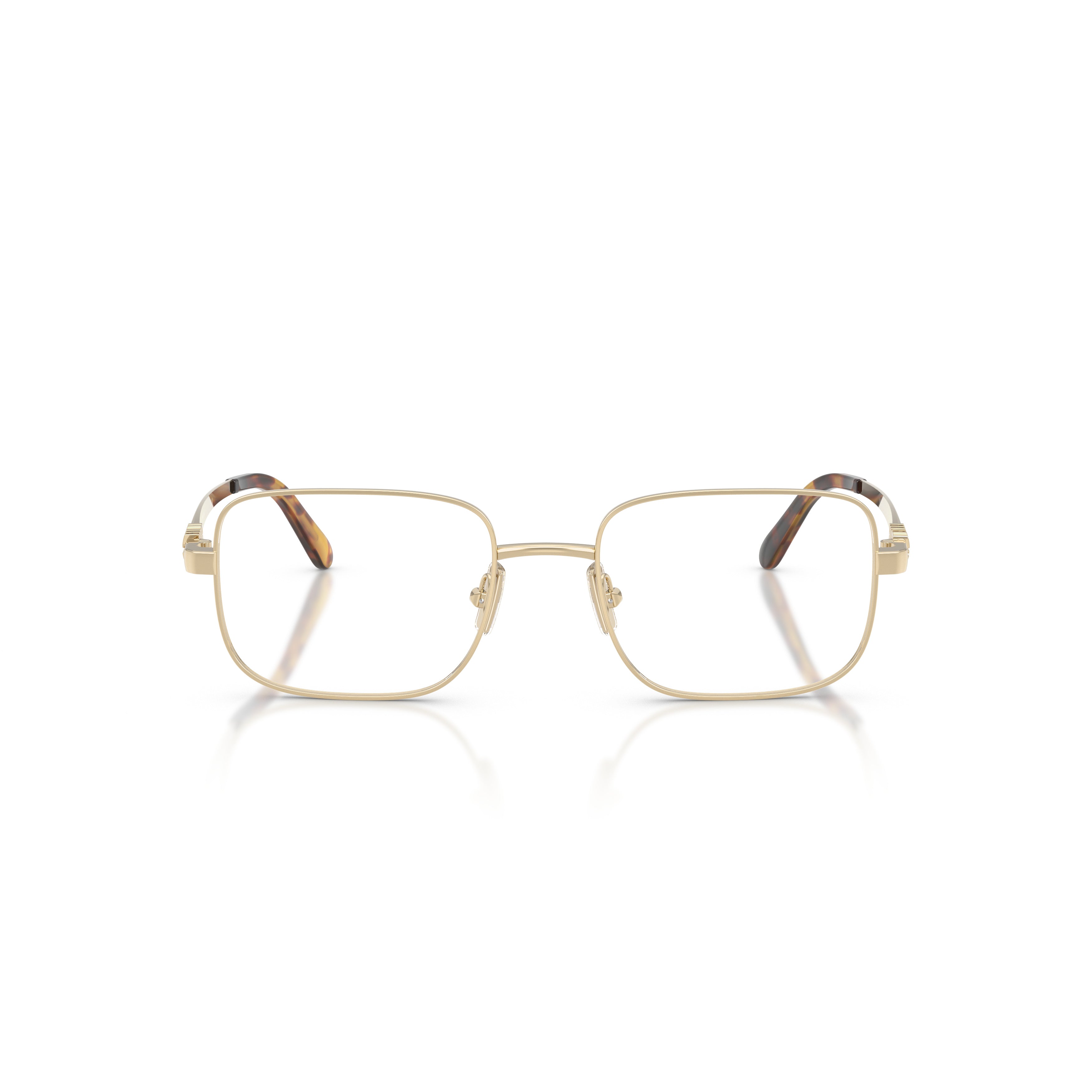 0mu 51zv Rectangular Gold-tone Metal Sunglasses