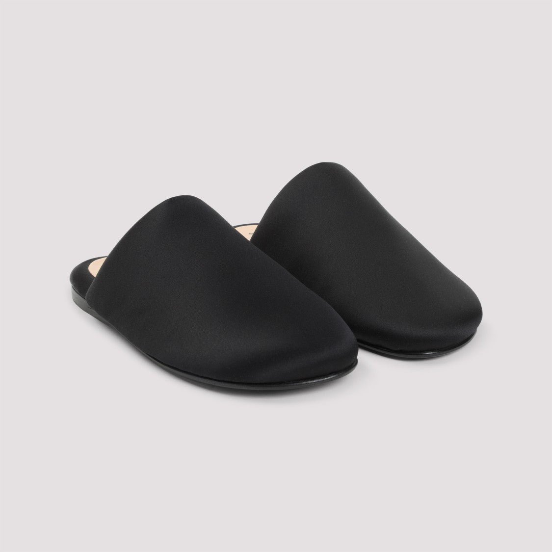 Black Sandals With Soft Polyester Upper