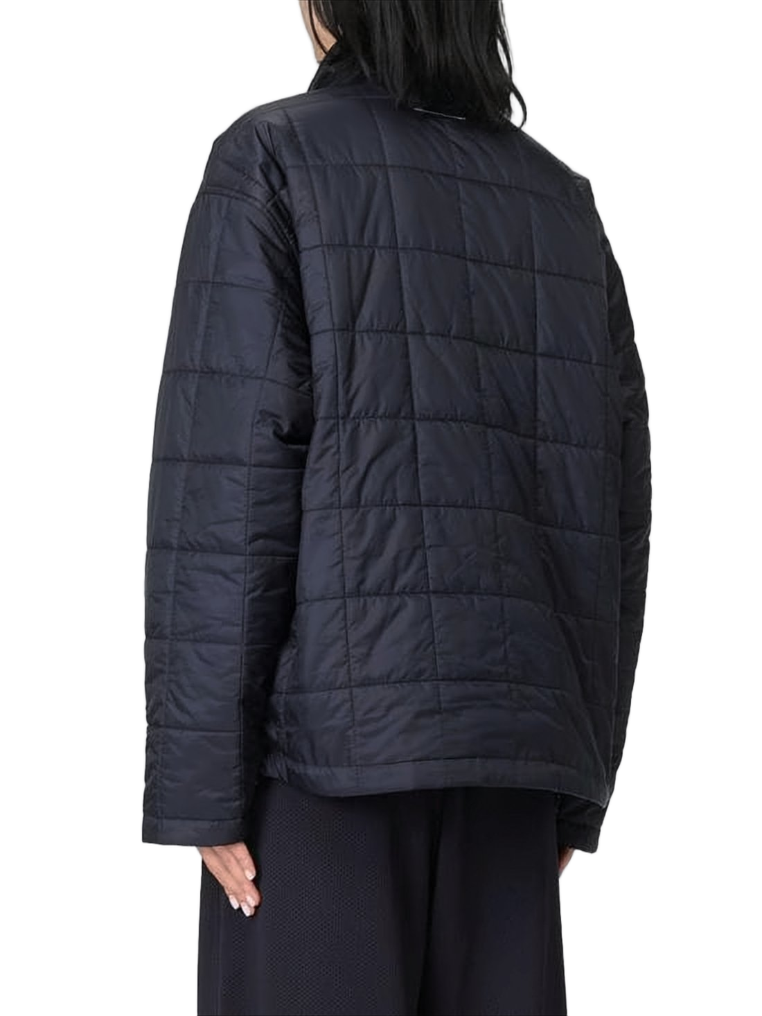 Quilted Pullover with High Turtleneck
