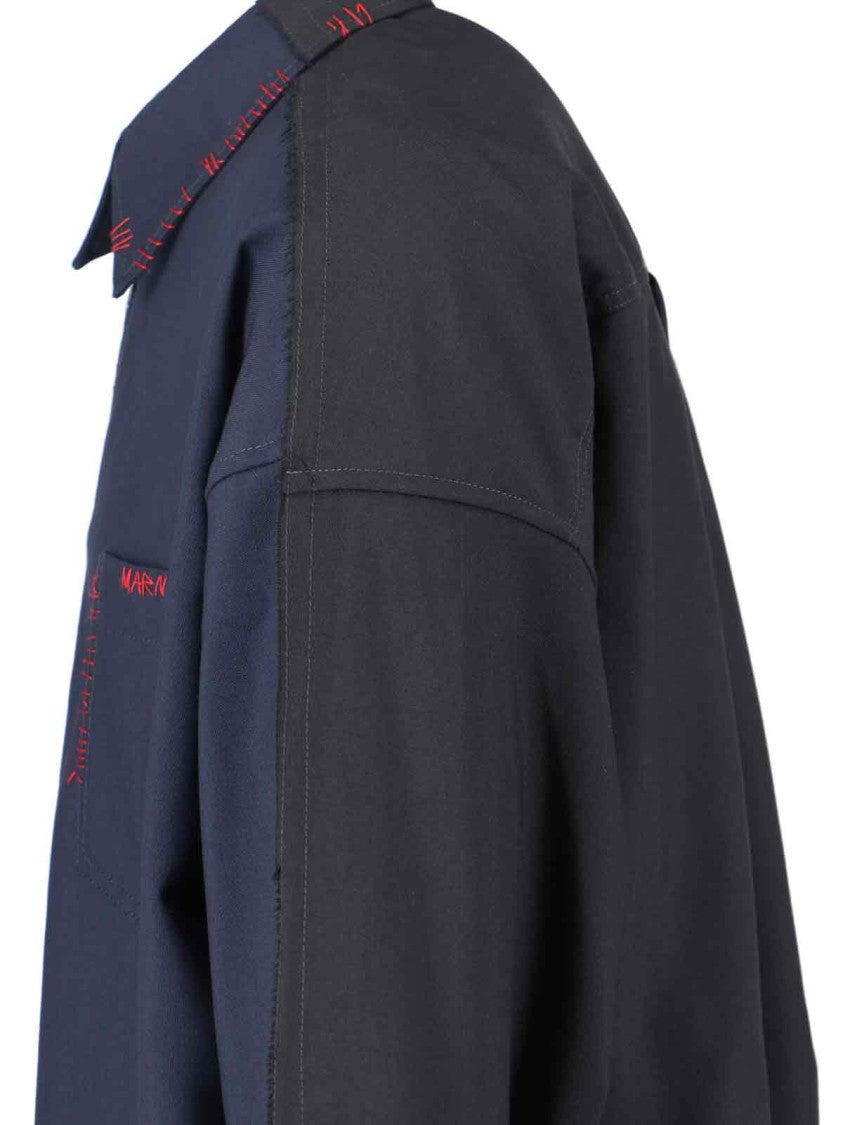 Two-Tone Shirt – Navy/Red/Black