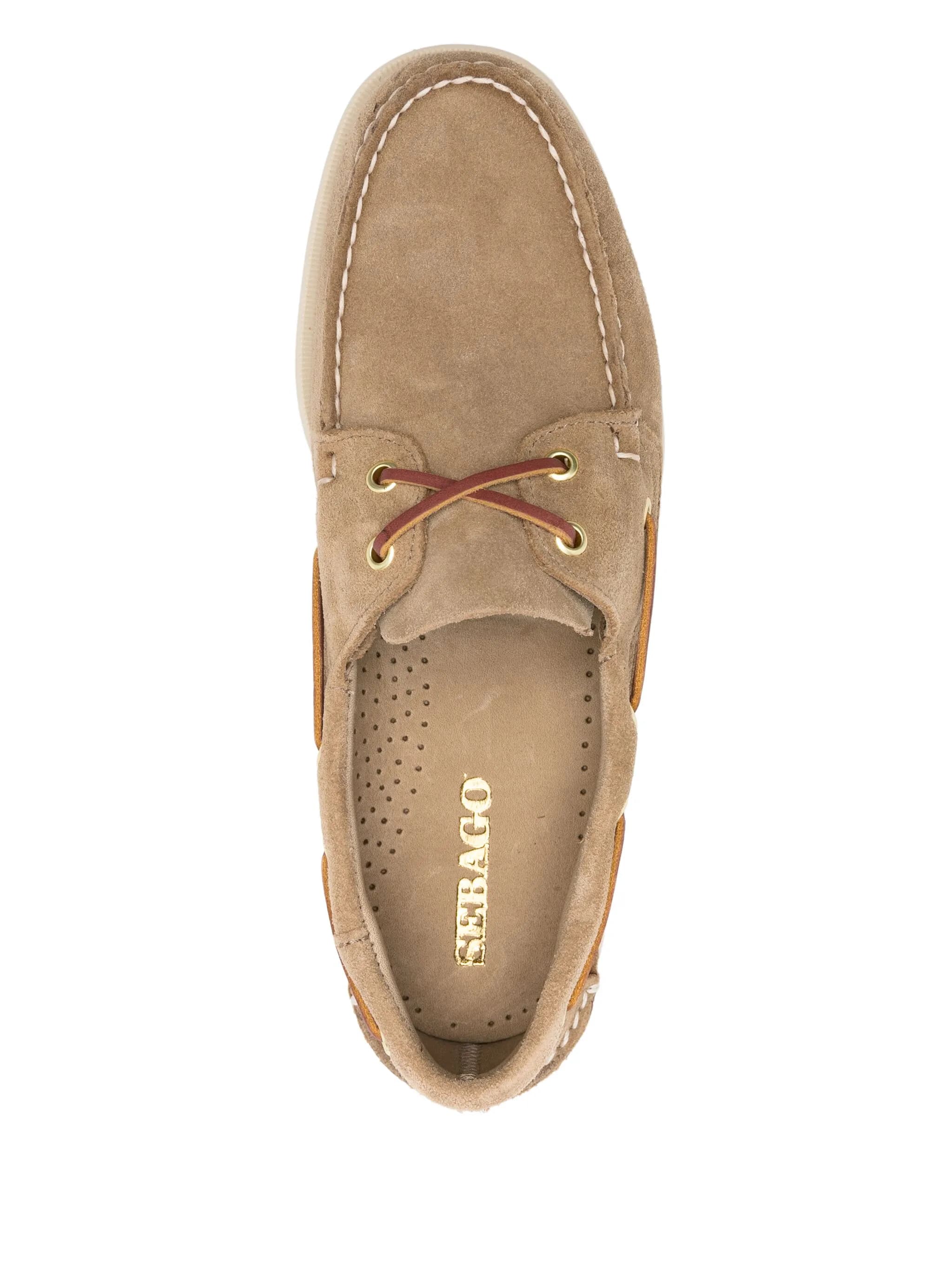 Beige Portland Artisan Suede Boat Shoes
