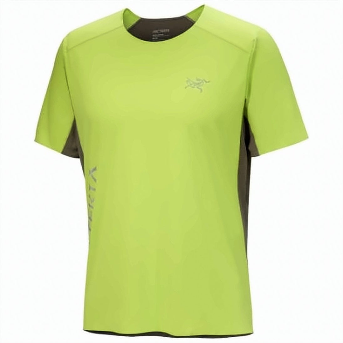 Lime Green Dark Olive Panel T-Shirt
