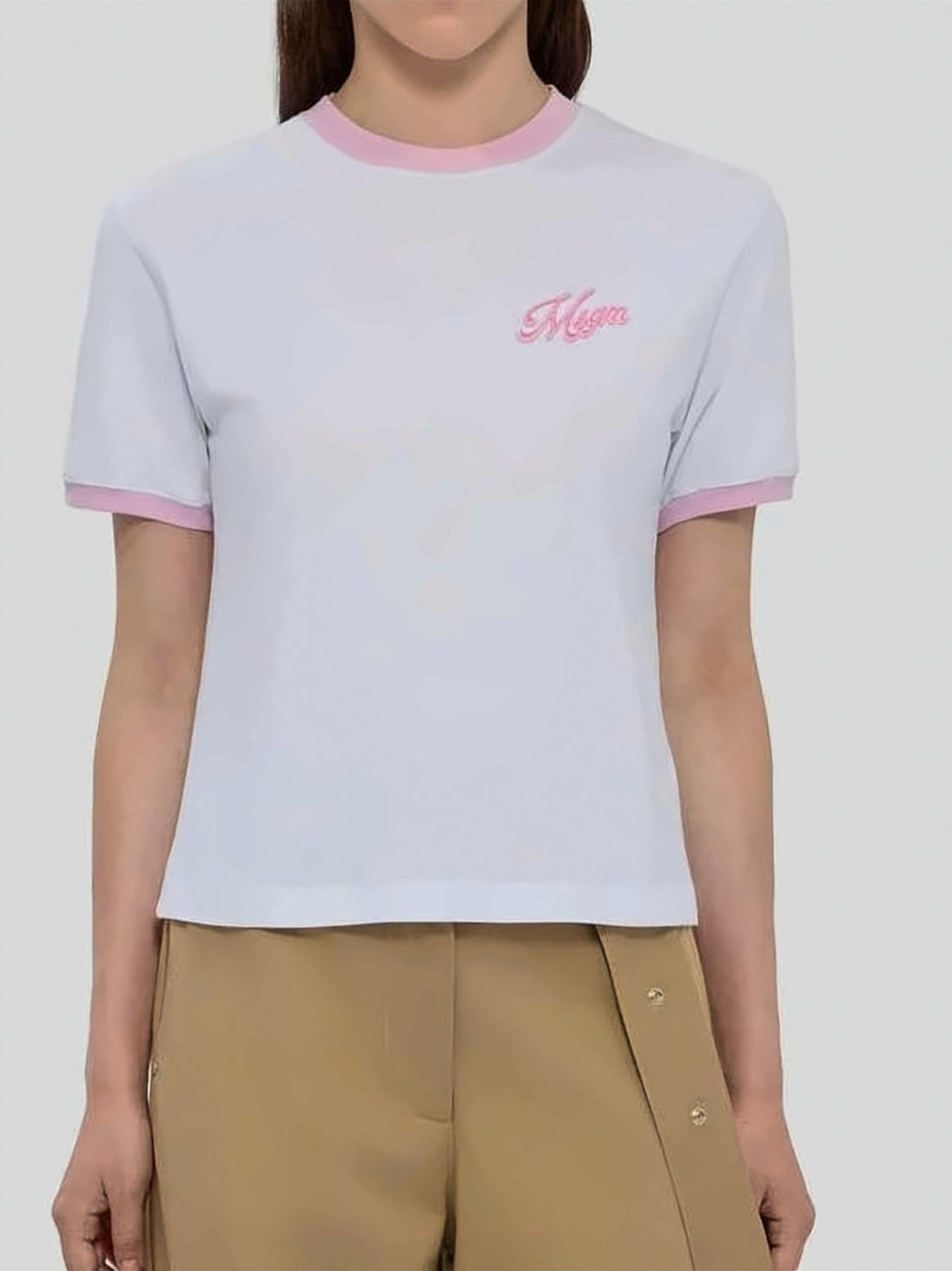 Short-Sleeved T-Shirt with Embroidered Logo
